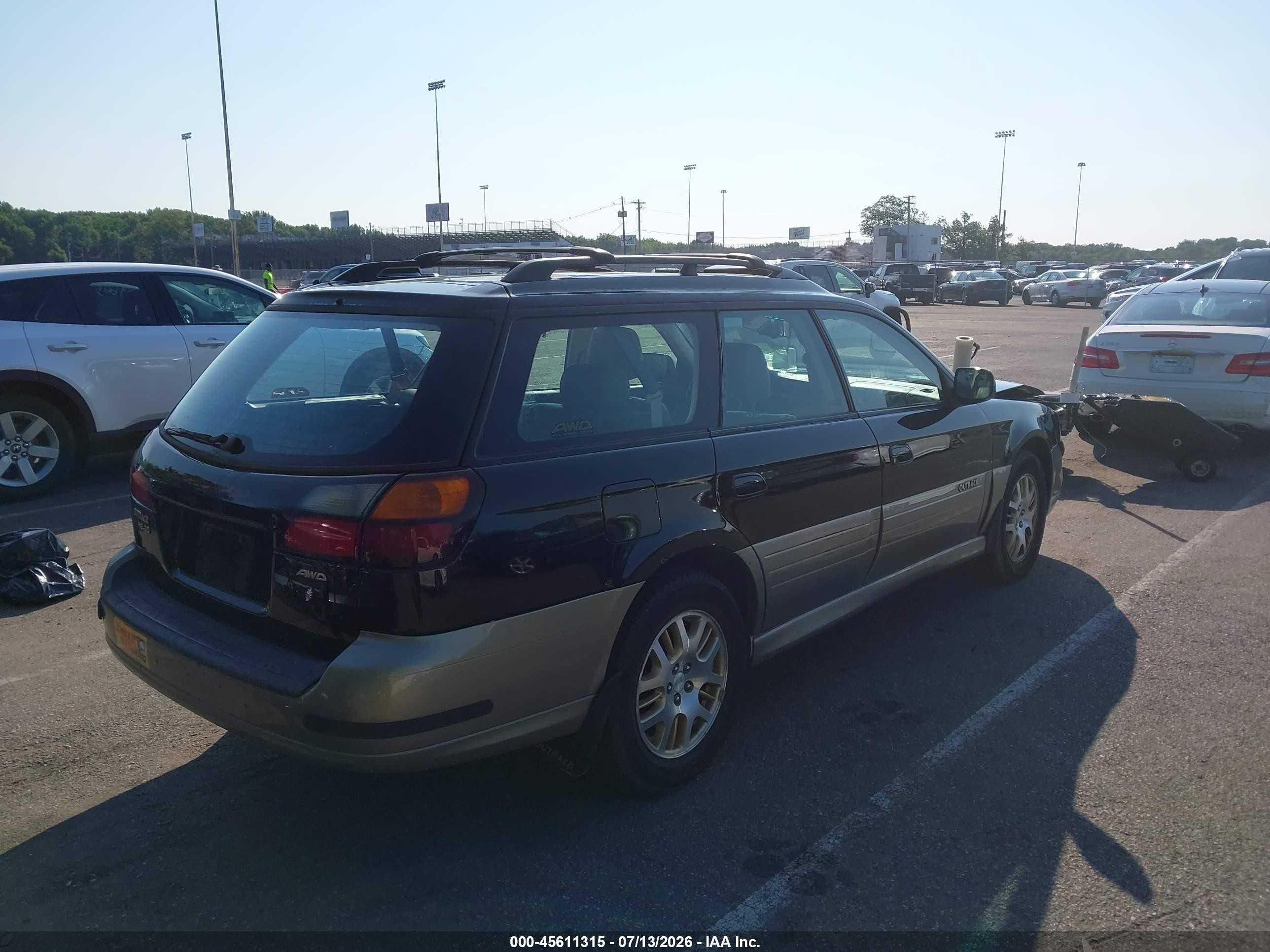 2002 Subaru Outback H6-3.0 L.l. Bean Edition Black vin: 4S3BH806X27659279