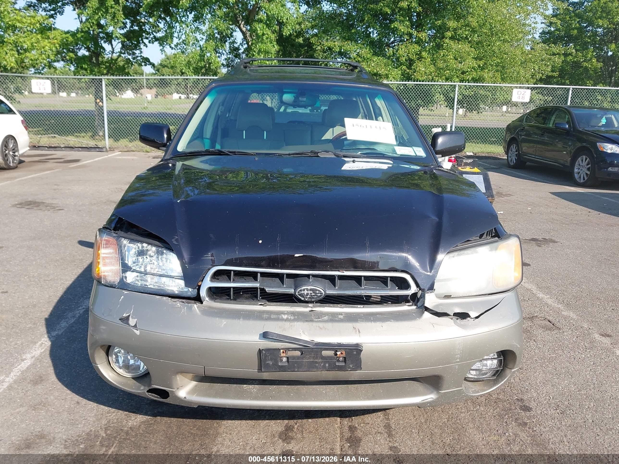 2002 Subaru Outback H6-3.0 L.l. Bean Edition Black vin: 4S3BH806X27659279