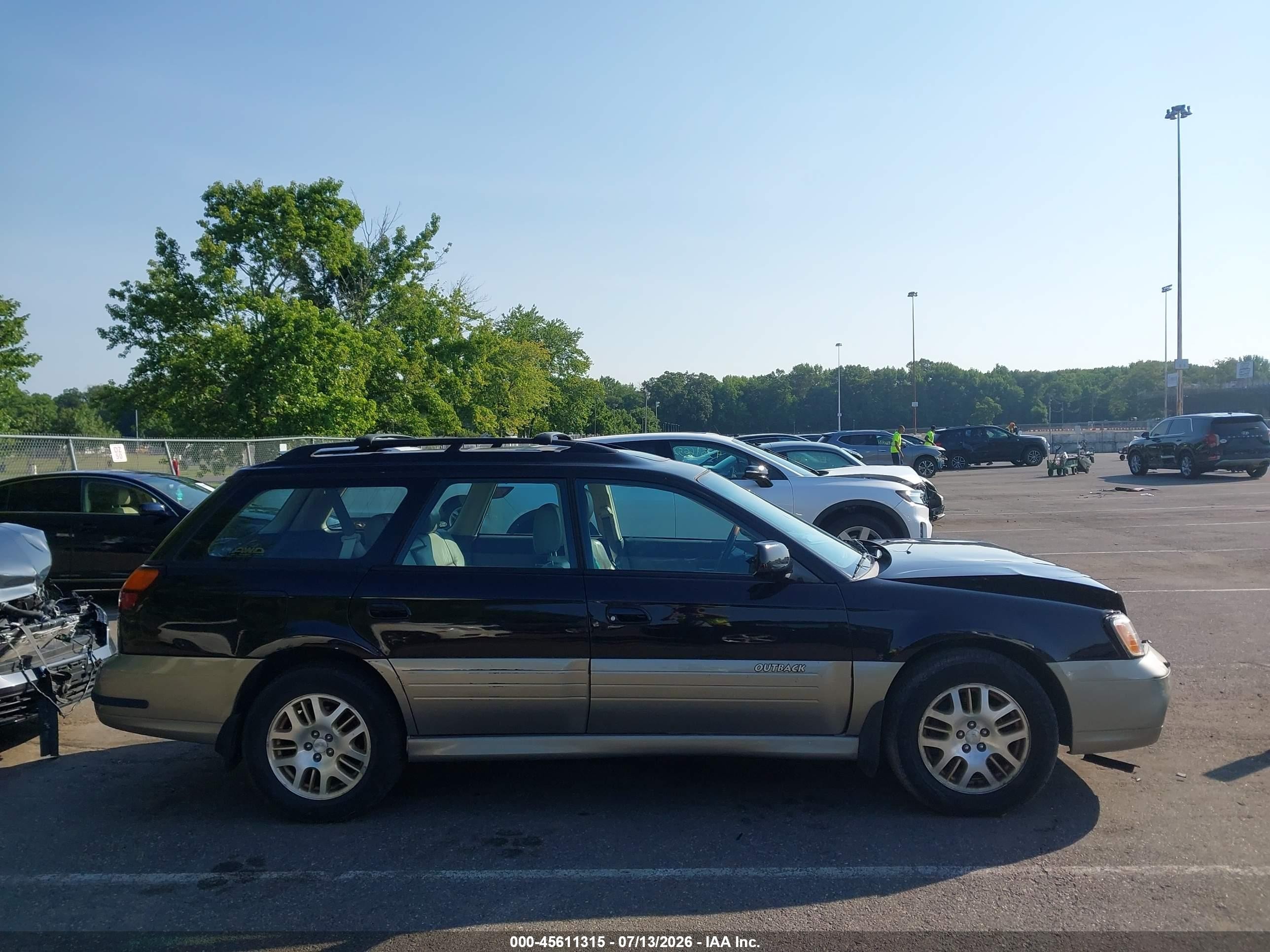 2002 Subaru Outback H6-3.0 L.l. Bean Edition Black vin: 4S3BH806X27659279