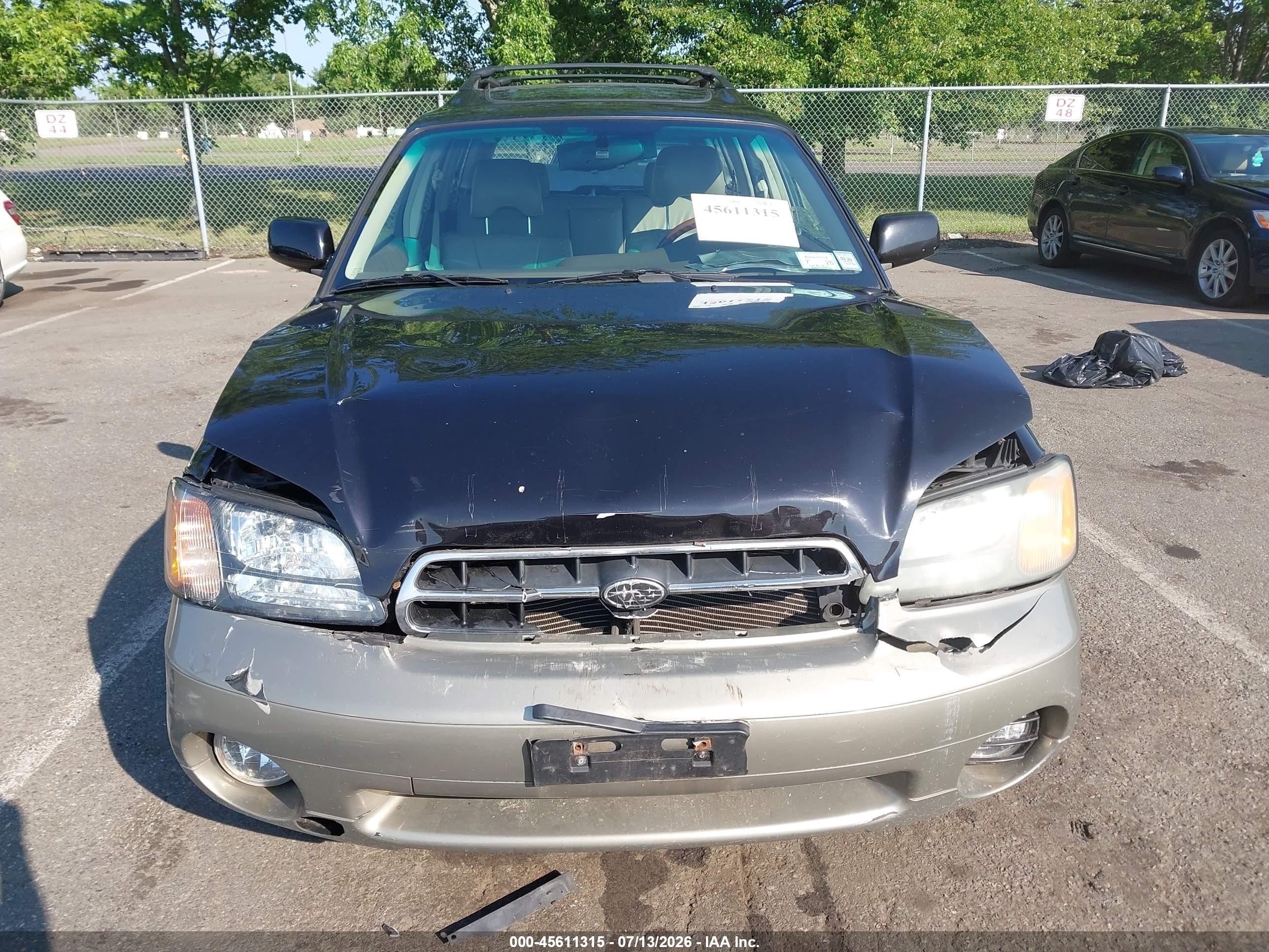 2002 Subaru Outback H6-3.0 L.l. Bean Edition Black vin: 4S3BH806X27659279