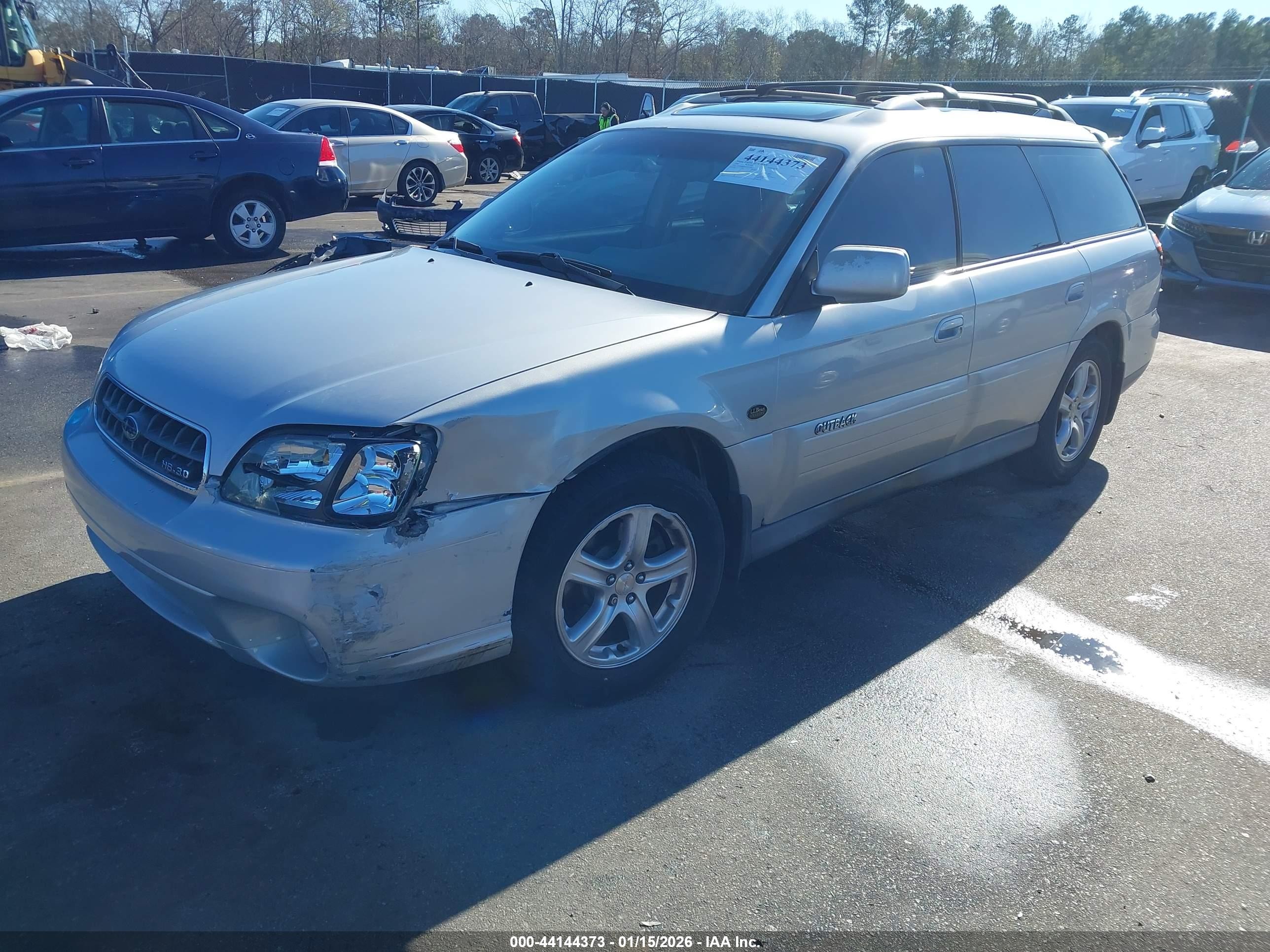 2004 Subaru Legacy Outback H6 3.0 Ll Bean Серебряный vin: 4S3BH806X47616368