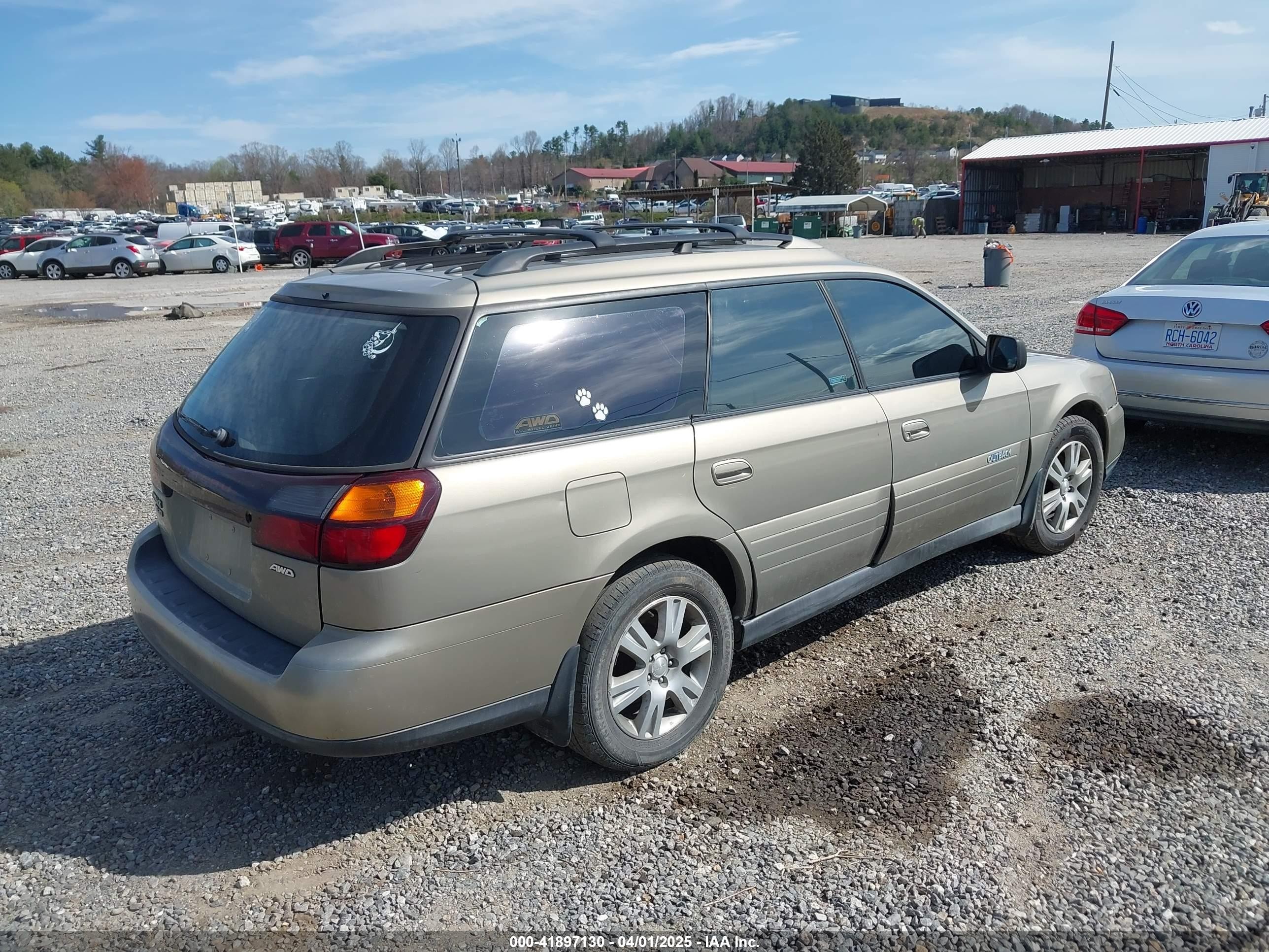 2004 Subaru Outback H6-3.0 W/35th Anniversary Edition Gold vin: 4S3BH815047638014