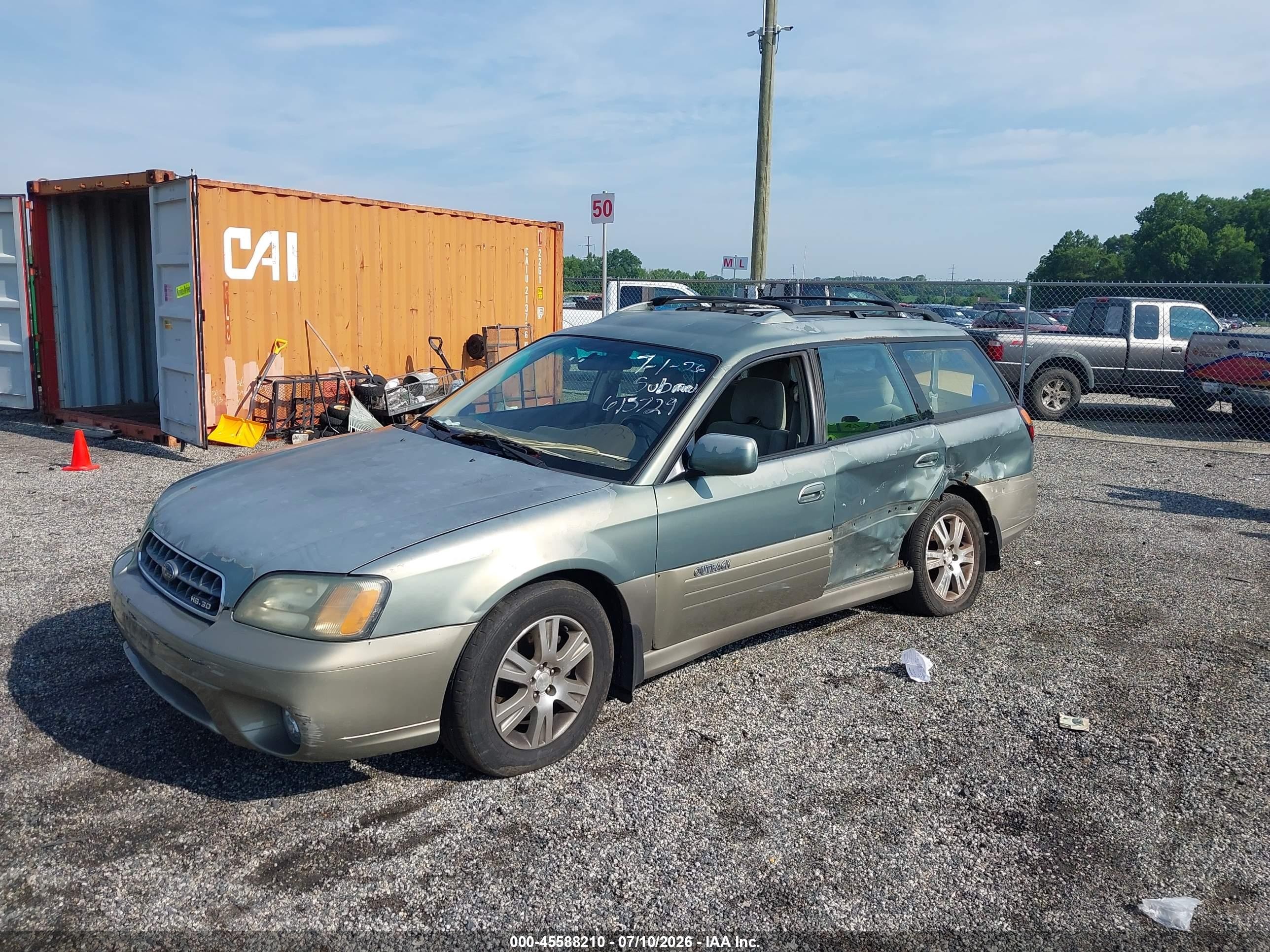 2004 Subaru Outback H6-3.0 W/35th Anniversary Edition Blue vin: 4S3BH815347615729