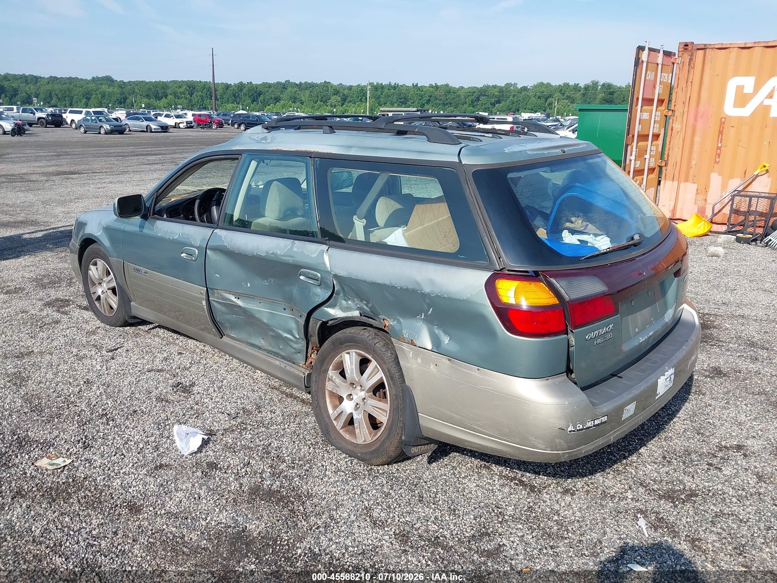 2004 Subaru Outback H6-3.0 W/35th Anniversary Edition Blue vin: 4S3BH815347615729