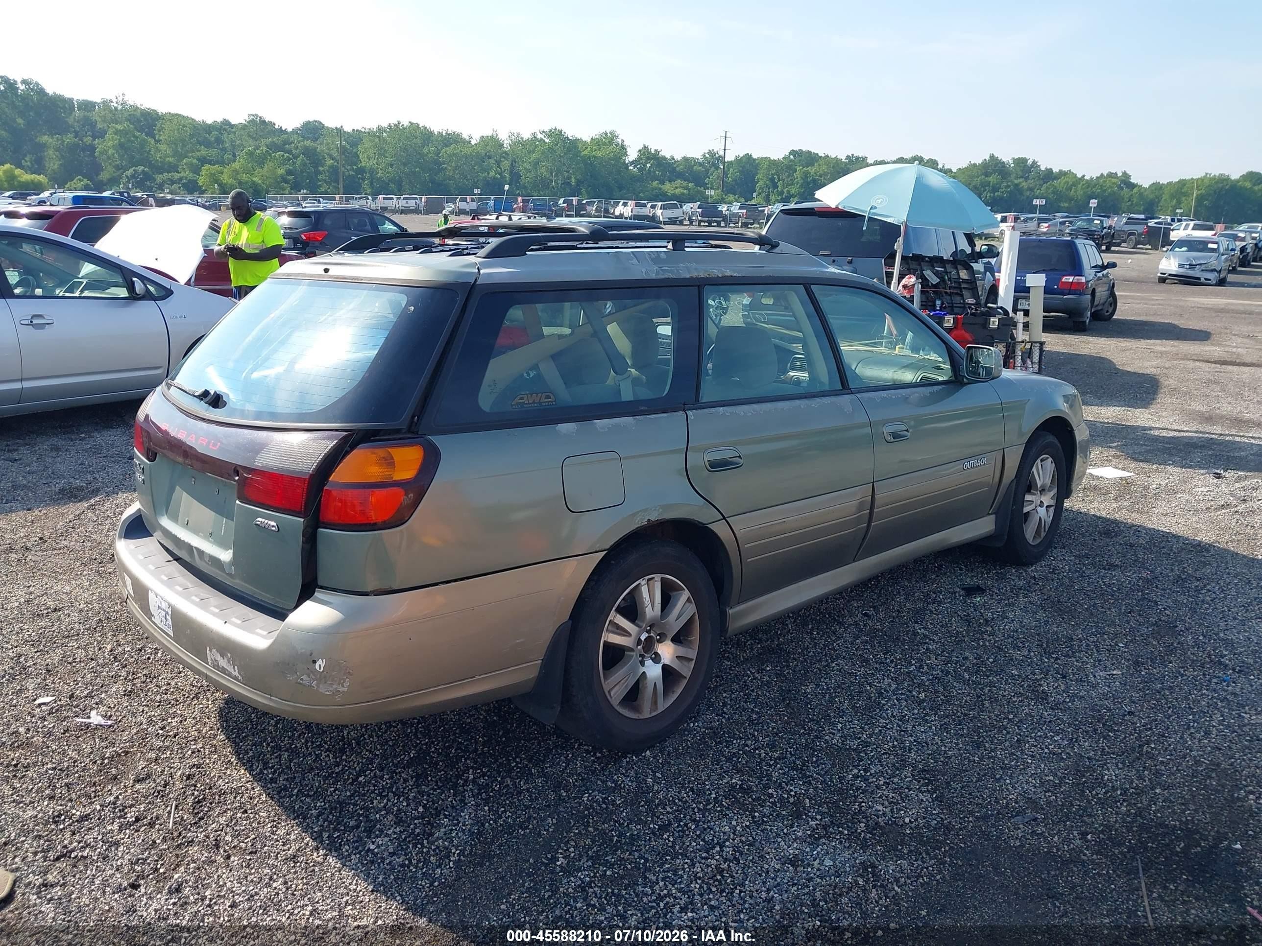 2004 Subaru Outback H6-3.0 W/35th Anniversary Edition Blue vin: 4S3BH815347615729