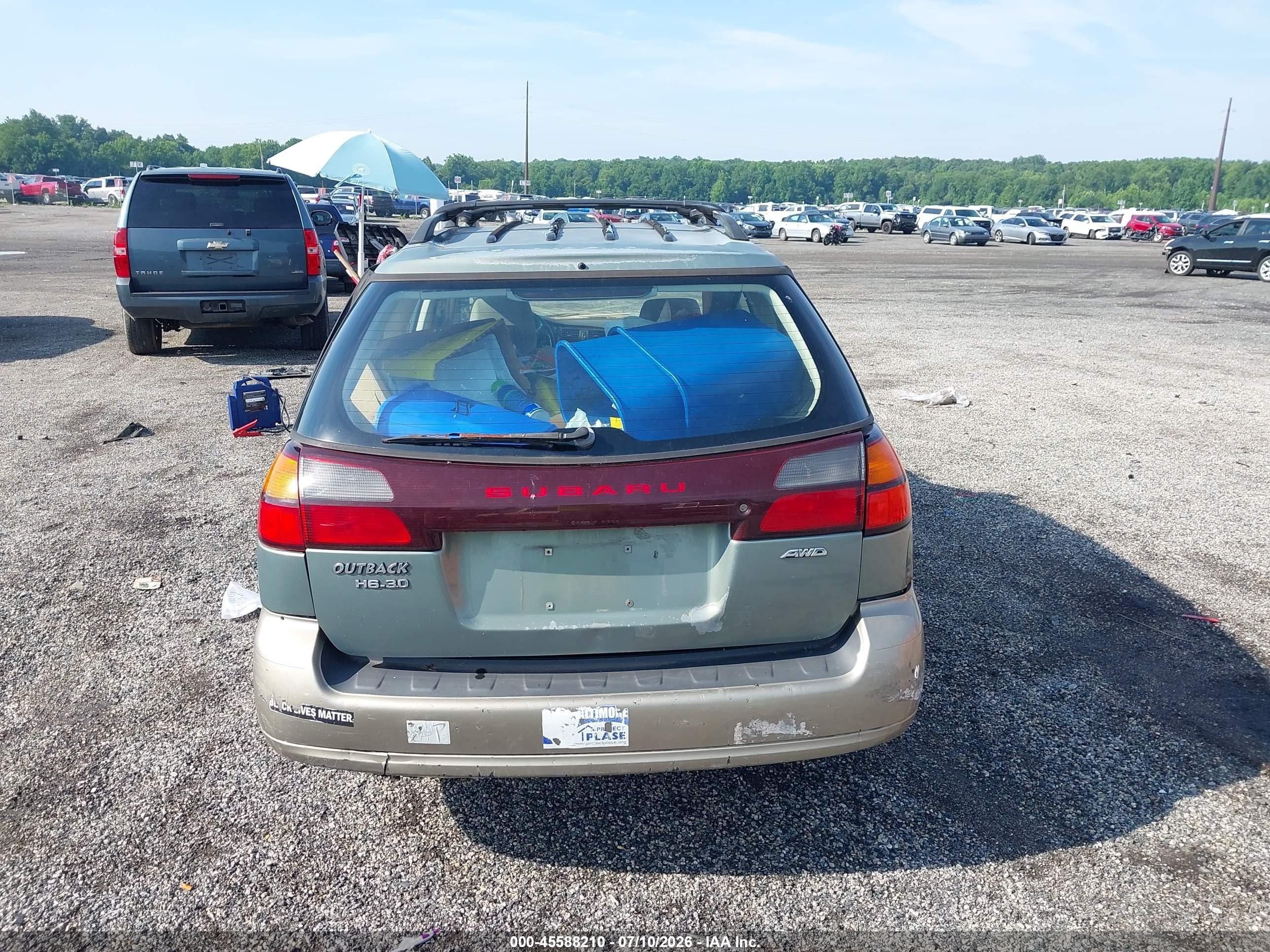 2004 Subaru Outback H6-3.0 W/35th Anniversary Edition Blue vin: 4S3BH815347615729