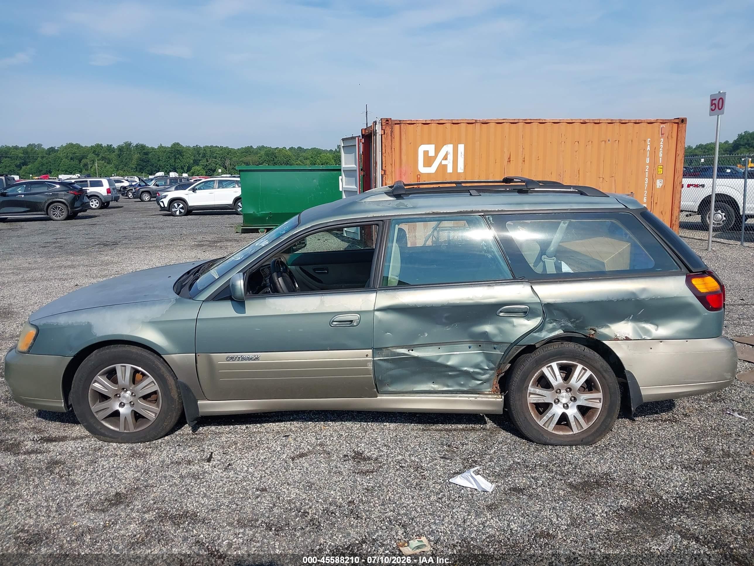 2004 Subaru Outback H6-3.0 W/35th Anniversary Edition Blue vin: 4S3BH815347615729