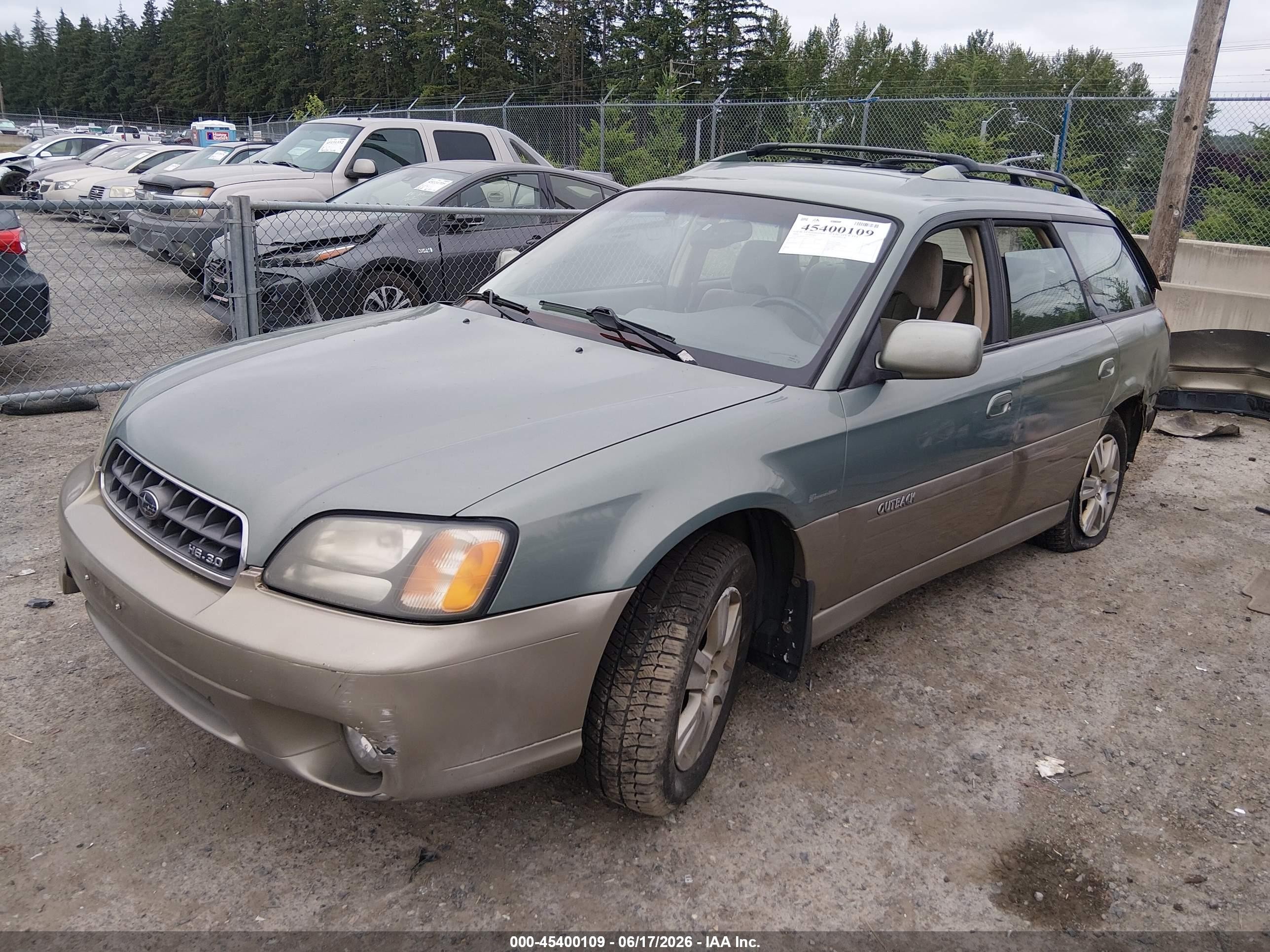 2004 Subaru Outback H6-3.0 W/35th Anniversary Edition Blue vin: 4S3BH815347633633