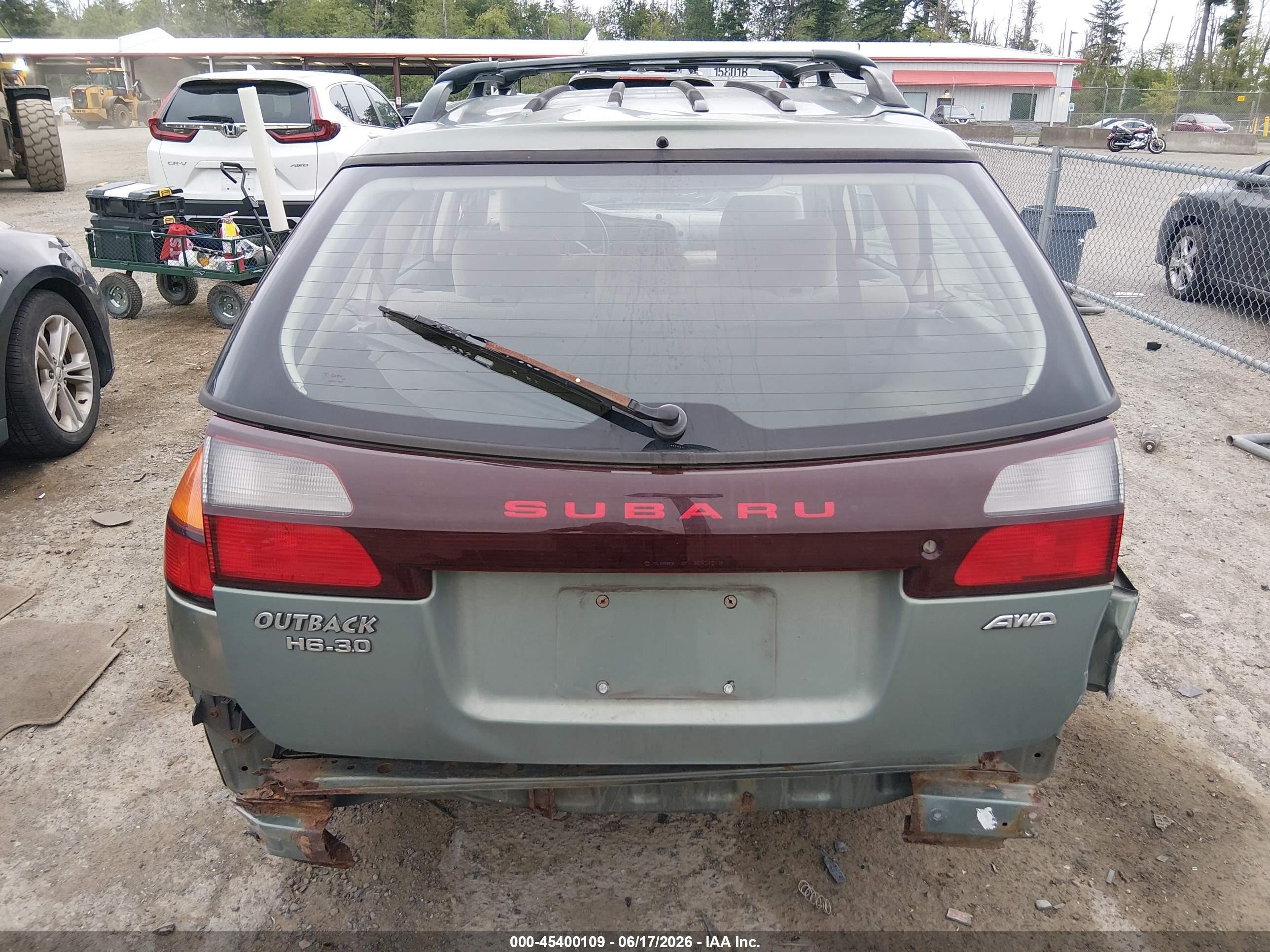 2004 Subaru Outback H6-3.0 W/35th Anniversary Edition Blue vin: 4S3BH815347633633