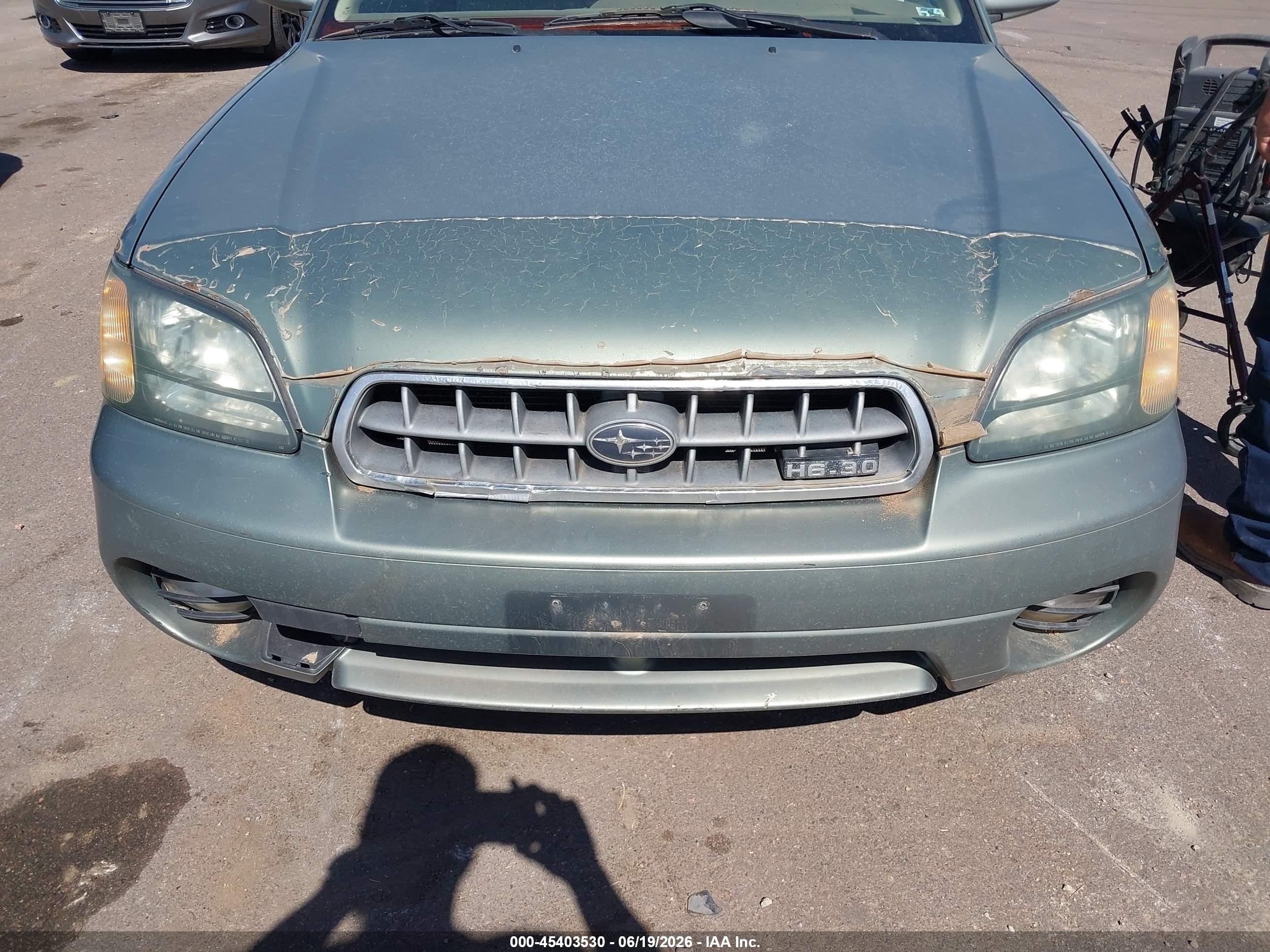 2004 Subaru Outback H6-3.0 W/35th Anniversary Edition Green vin: 4S3BH815X47638070