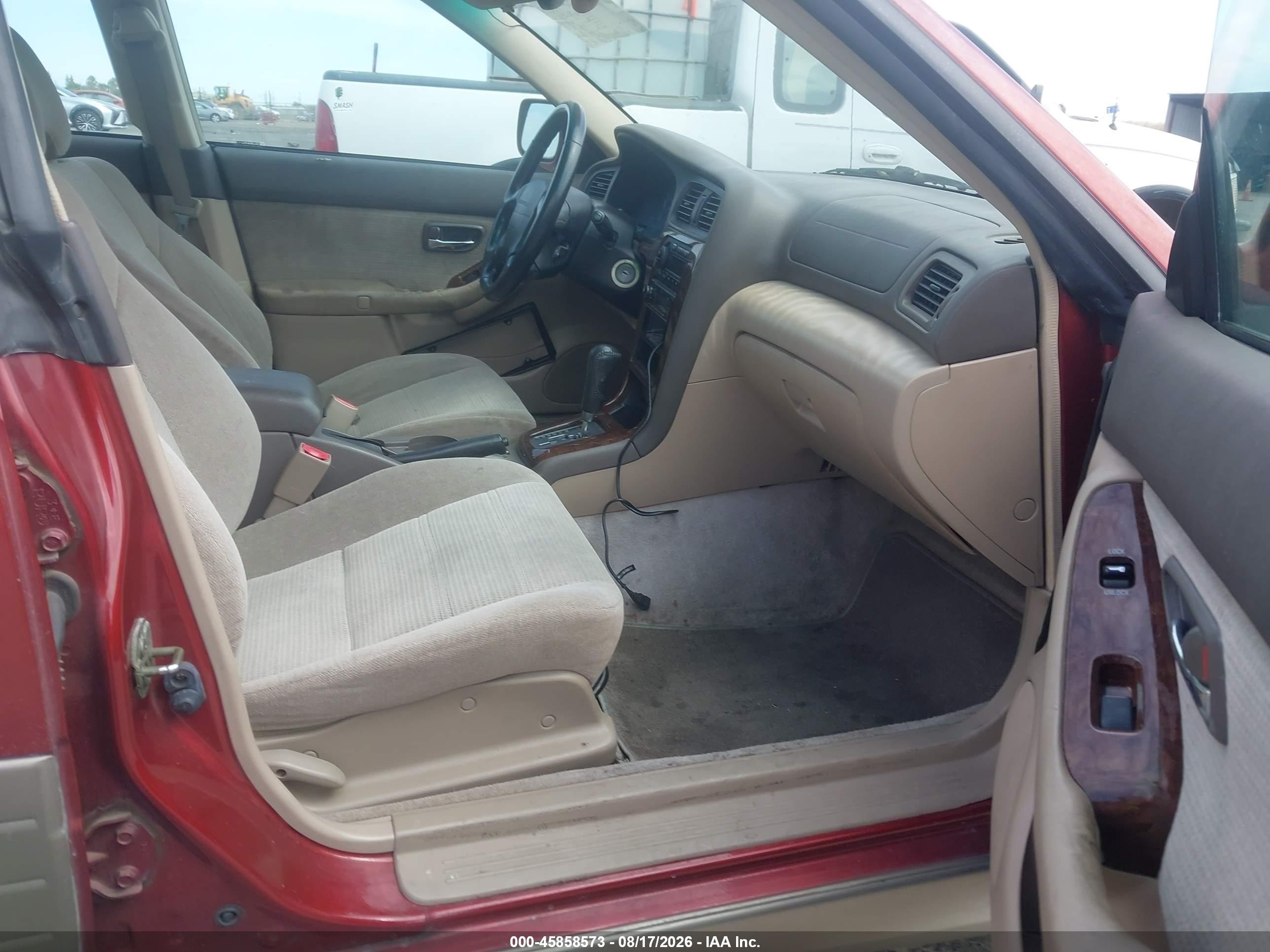 2003 Subaru Outback H6-3.0 Red vin: 4S3BH895137658677