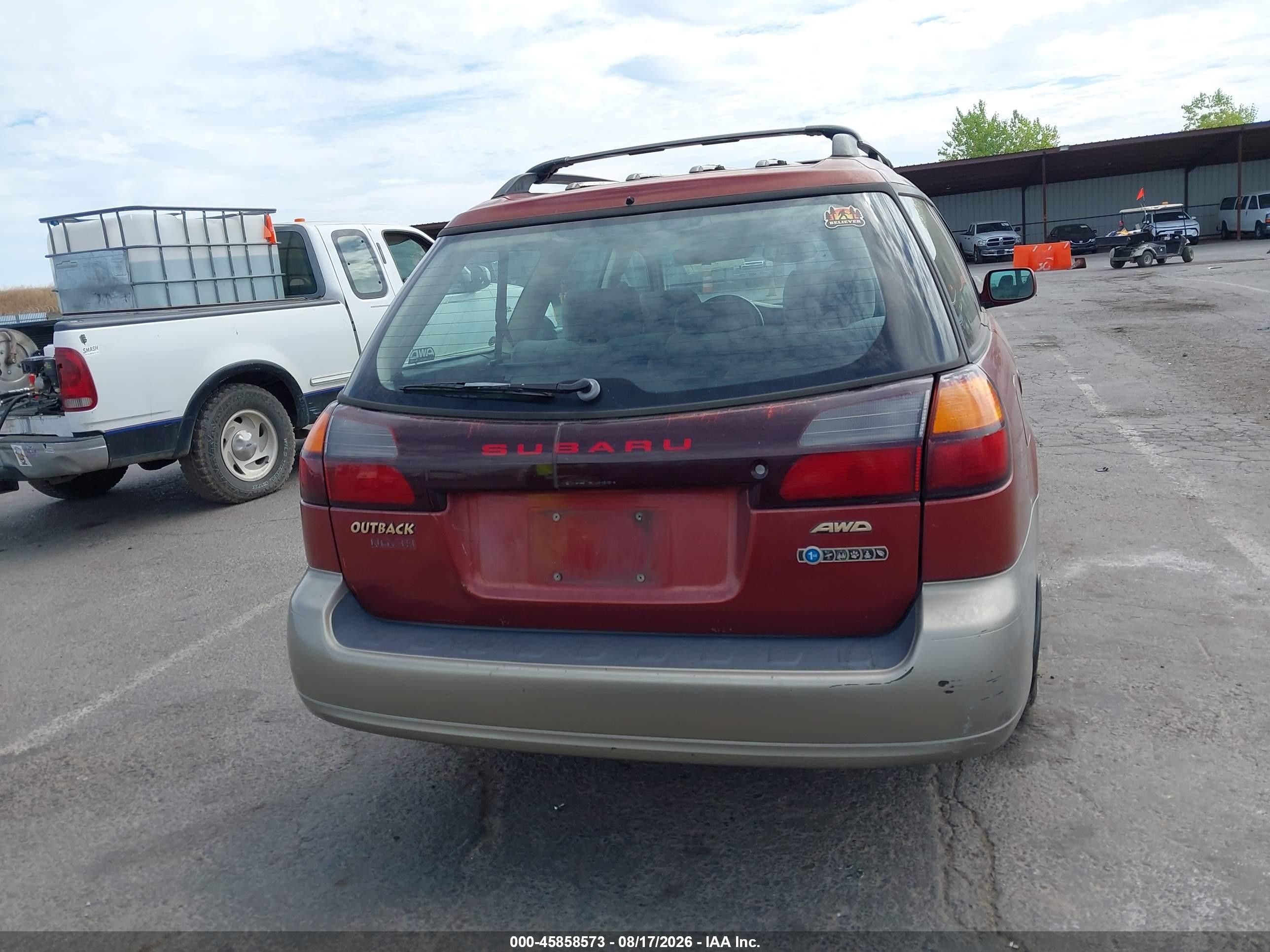 2003 Subaru Outback H6-3.0 Red vin: 4S3BH895137658677