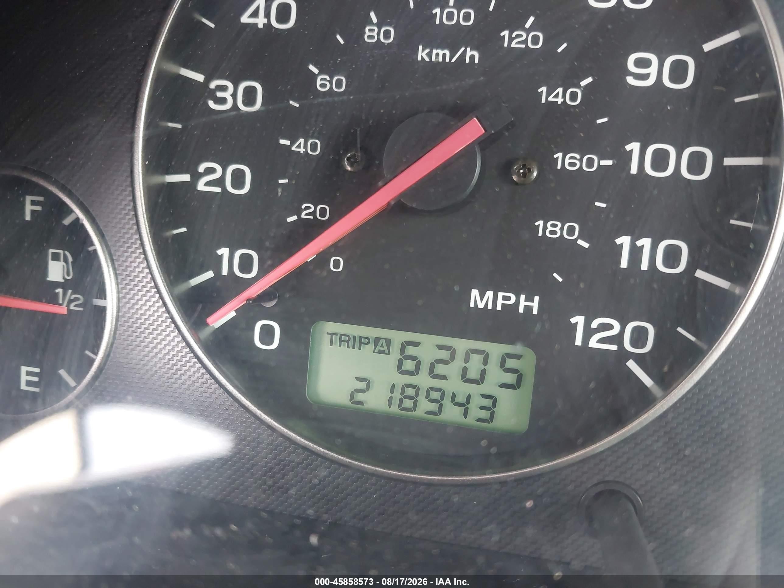 2003 Subaru Outback H6-3.0 Red vin: 4S3BH895137658677