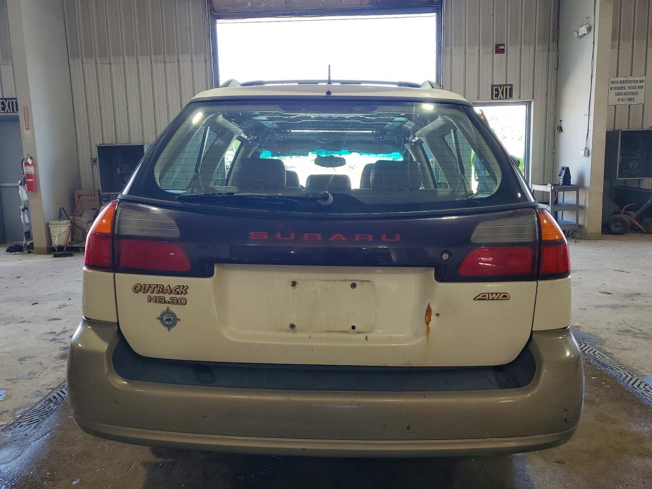 2003 Subaru Legacy Outback H6 3.0 Vdc White vin: 4S3BH896137650457