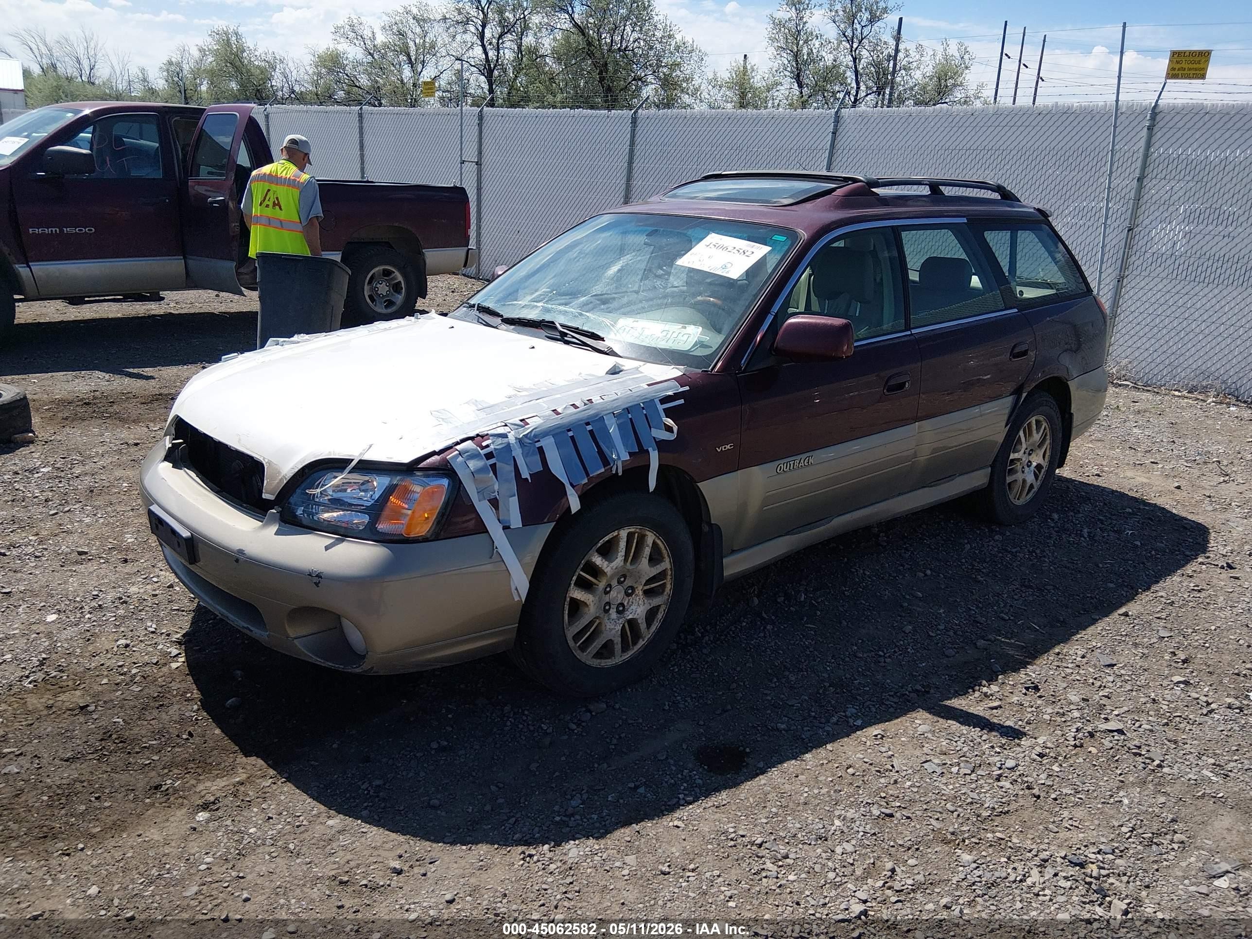 2001 Subaru Outback H6-3.0 Красный vin: 4S3BH896217660380