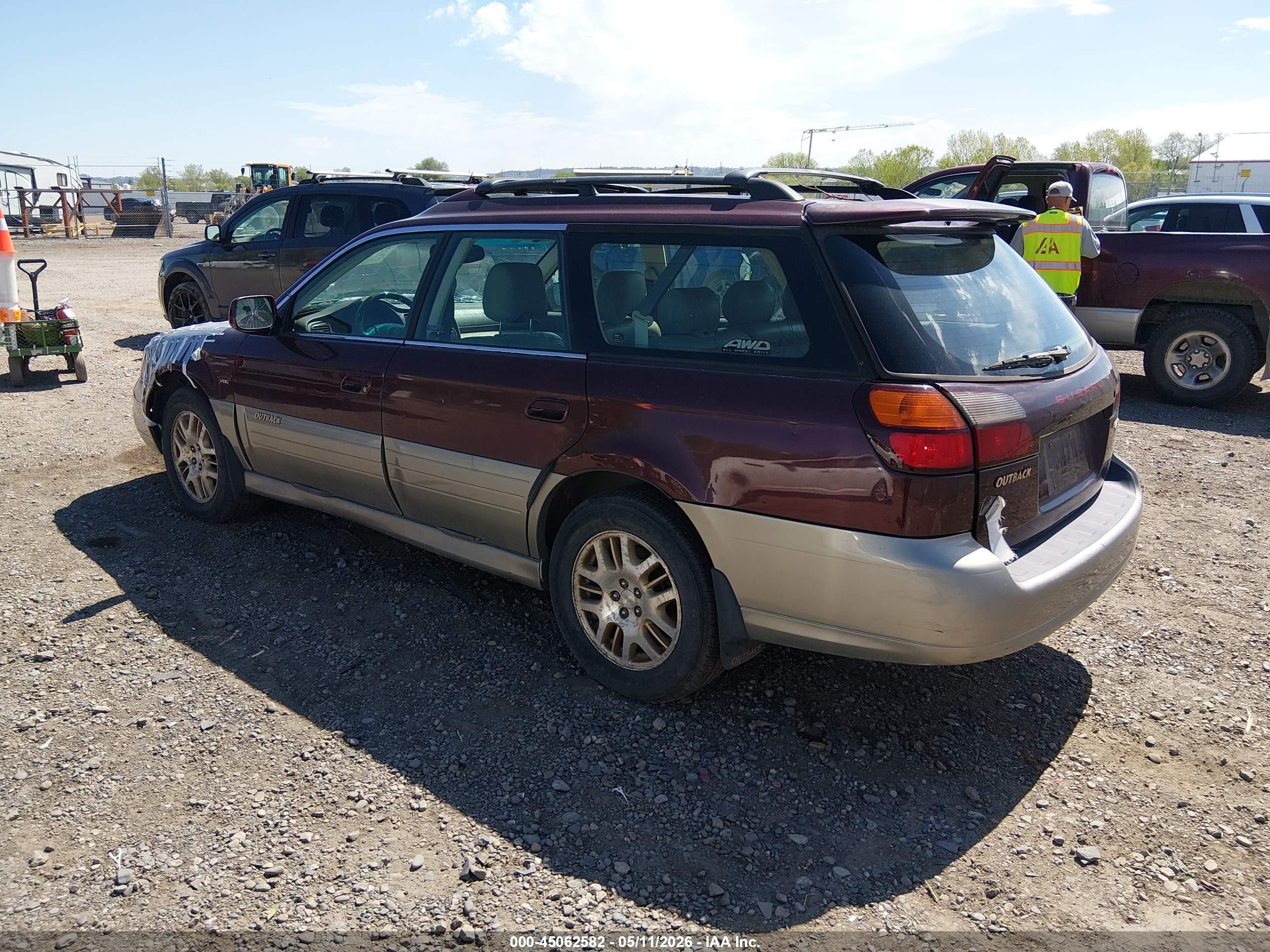 2001 Subaru Outback H6-3.0 Красный vin: 4S3BH896217660380