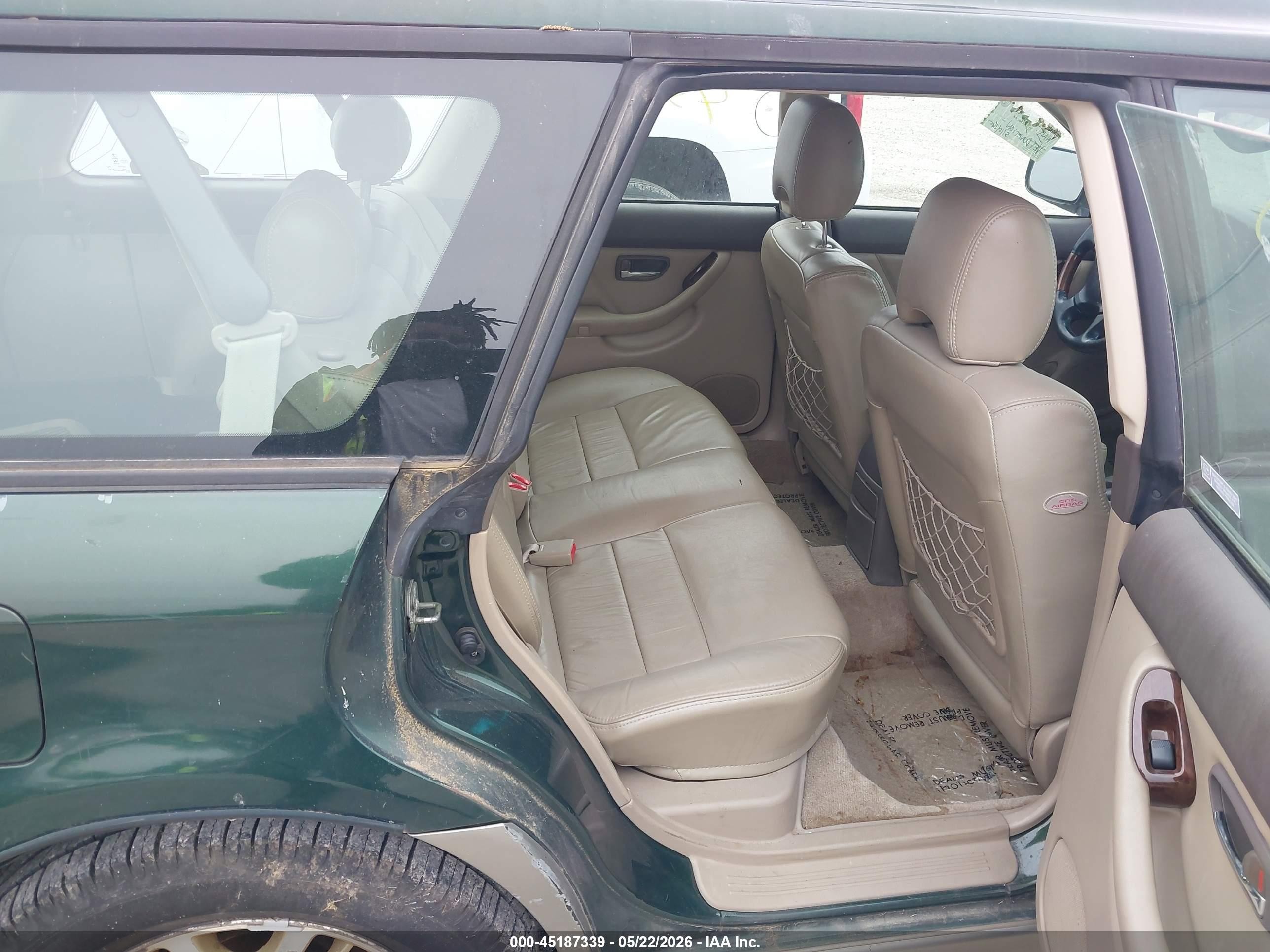 2001 Subaru Outback H6-3.0 Green vin: 4S3BH896517649065
