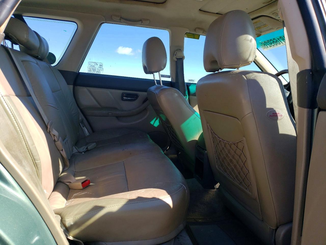 2003 Subaru Legacy Outback H6 3.0 Vdc Green vin: 4S3BH896637657100