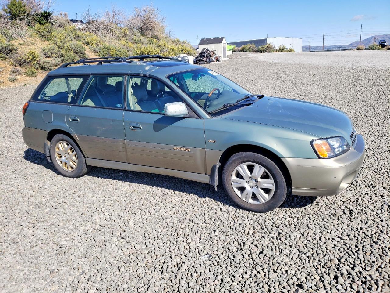 2003 Subaru Legacy Outback H6 3.0 Vdc Green vin: 4S3BH896637657100
