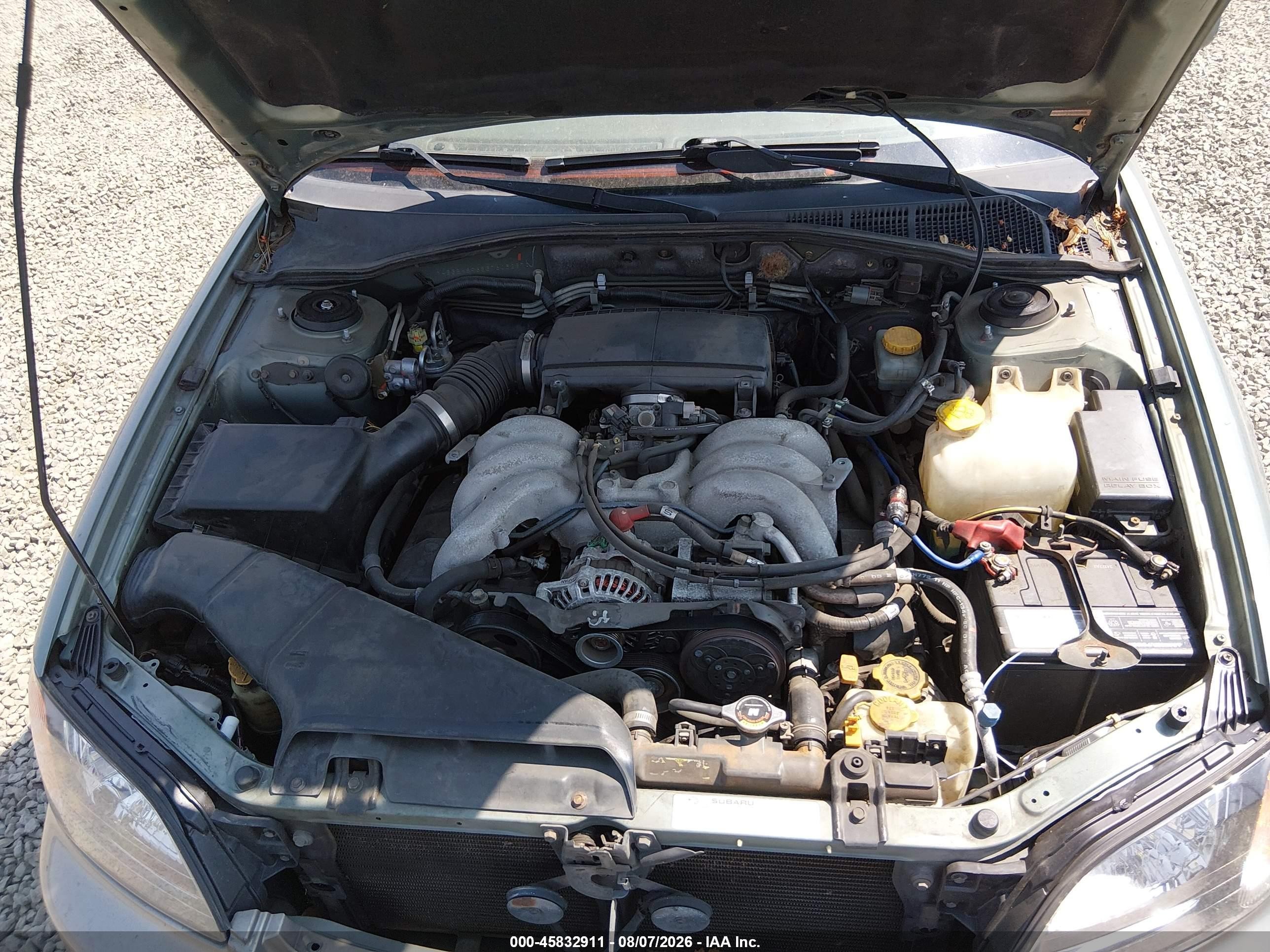 2003 Subaru Outback H6-3.0 Vdc Green vin: 4S3BH896837605287