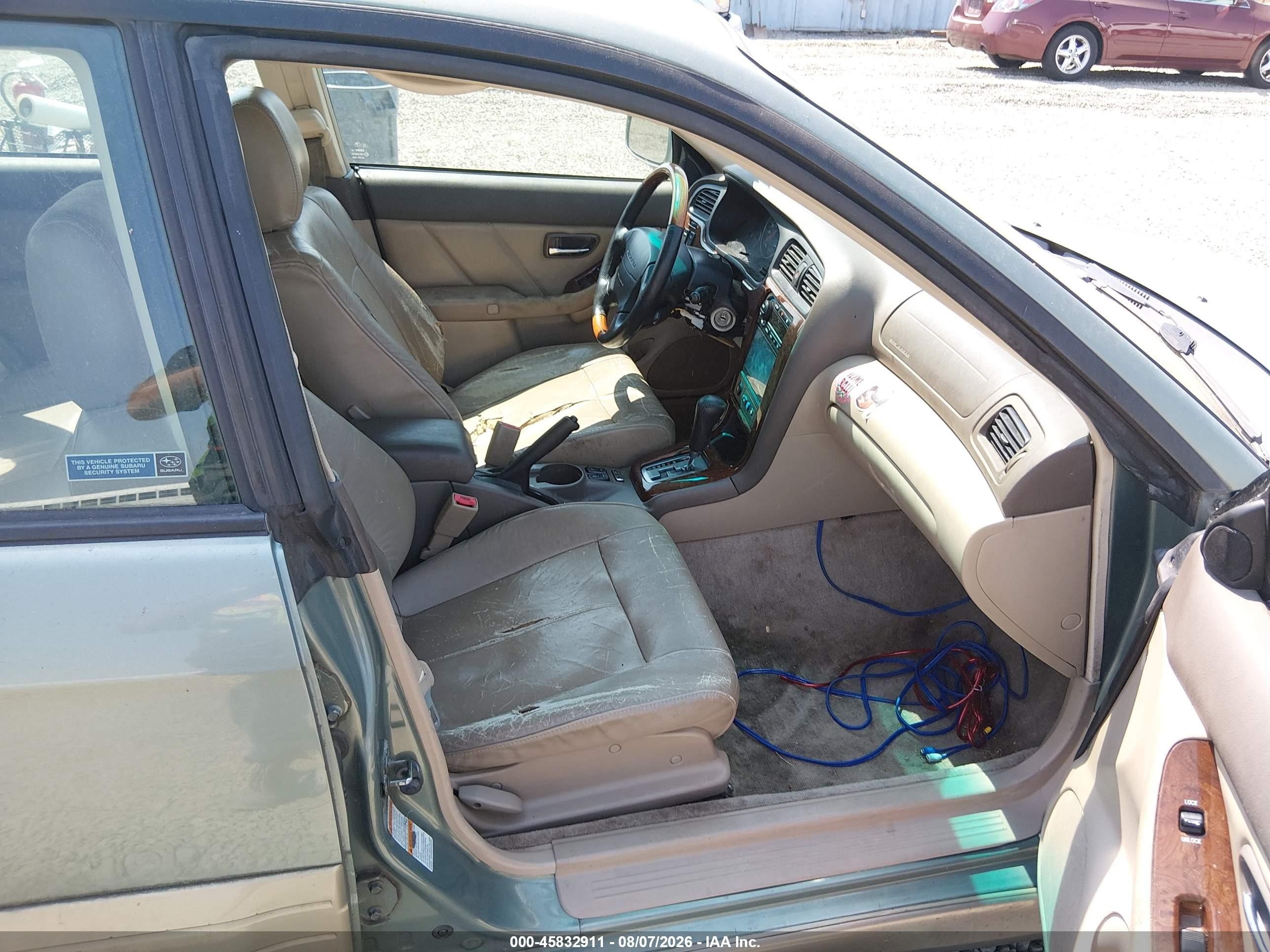 2003 Subaru Outback H6-3.0 Vdc Green vin: 4S3BH896837605287