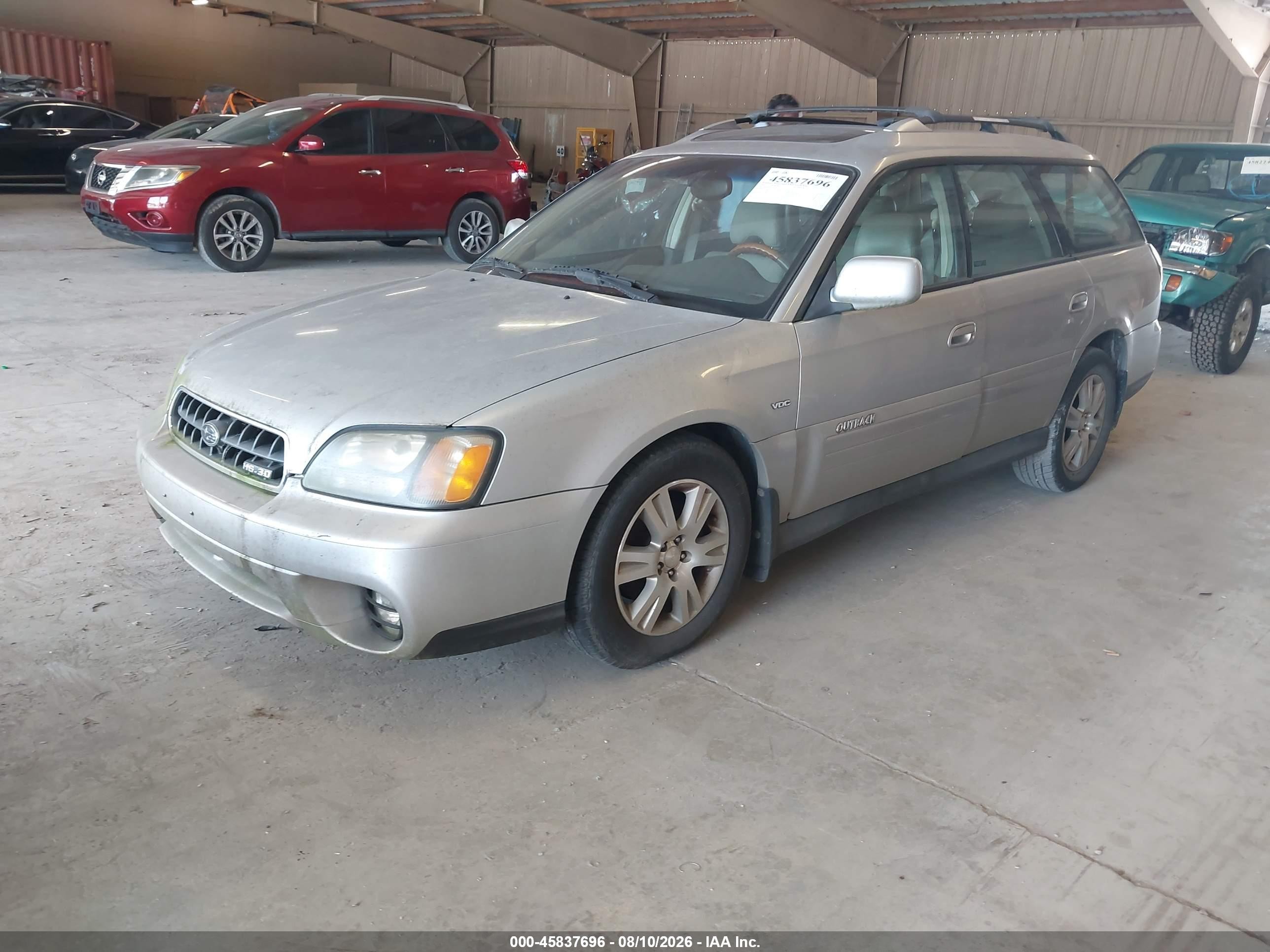 2004 Subaru Outback H6-3.0 Vdc Silver vin: 4S3BH896947625761