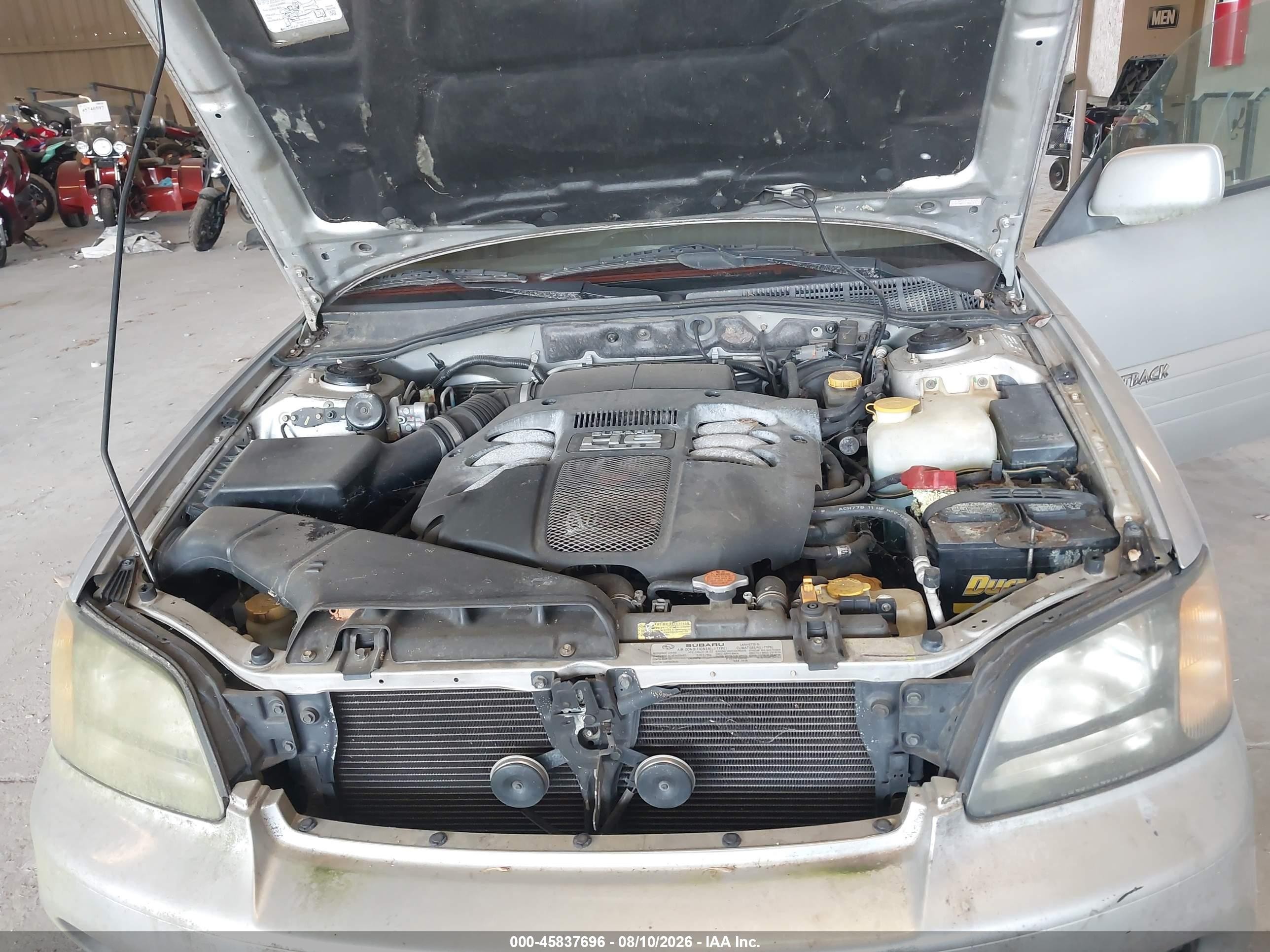 2004 Subaru Outback H6-3.0 Vdc Silver vin: 4S3BH896947625761