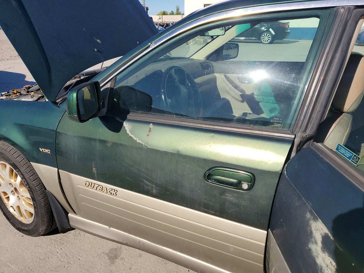 2002 Subaru Legacy Outback H6 3.0 Vdc Green vin: 4S3BH896X27643280