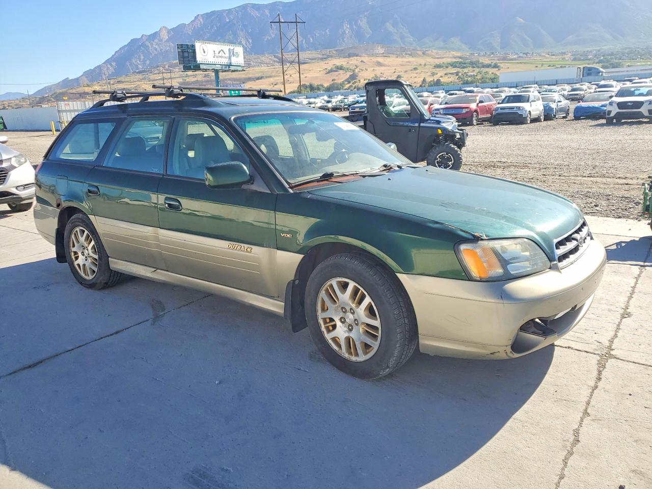 2002 Subaru Legacy Outback H6 3.0 Vdc Green vin: 4S3BH896X27643280