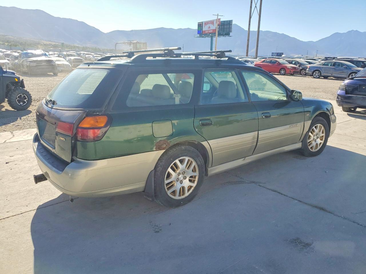 2002 Subaru Legacy Outback H6 3.0 Vdc Green vin: 4S3BH896X27643280