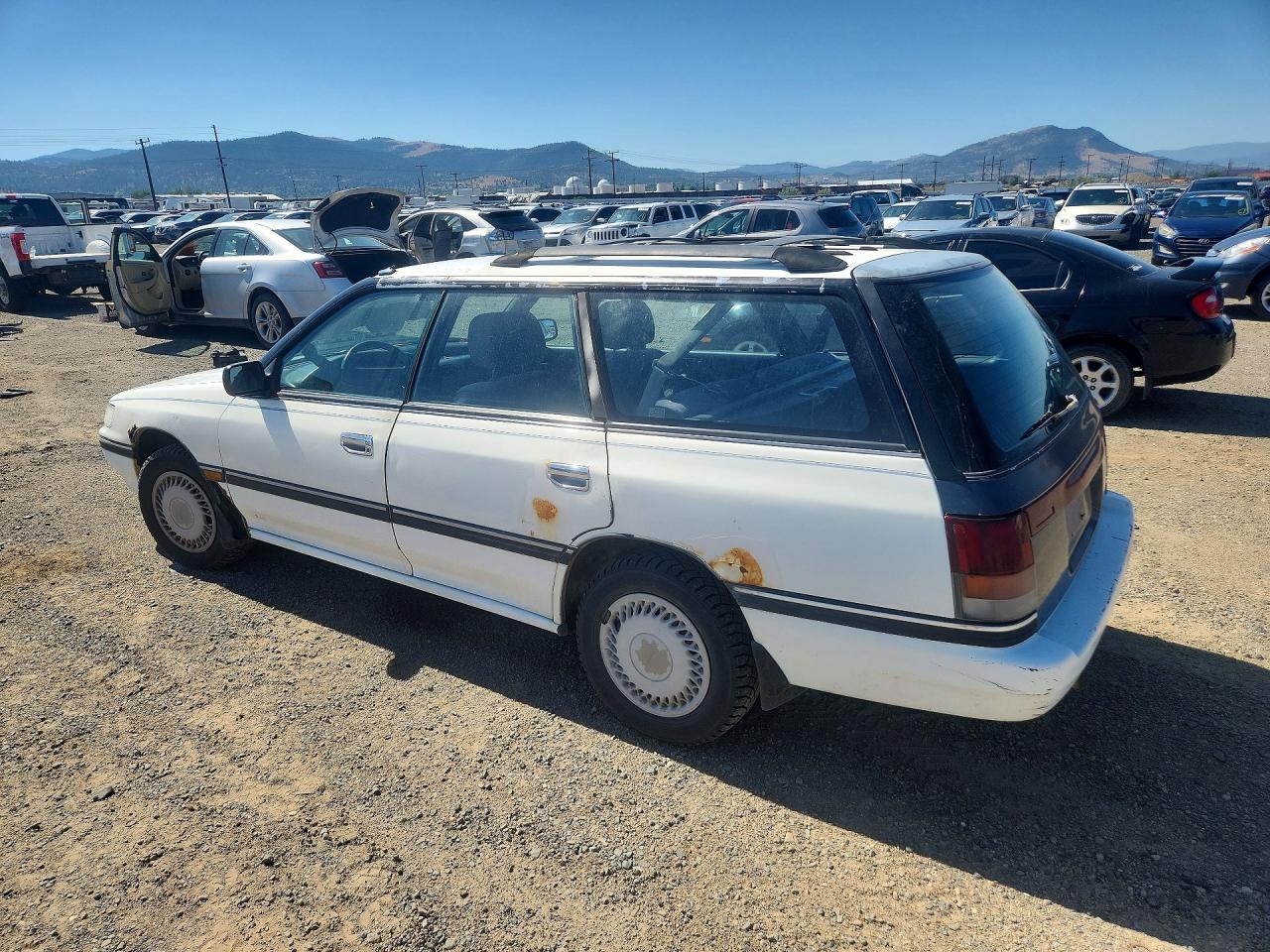 1992 Subaru Legacy L White vin: 4S3BJ632XN6912676