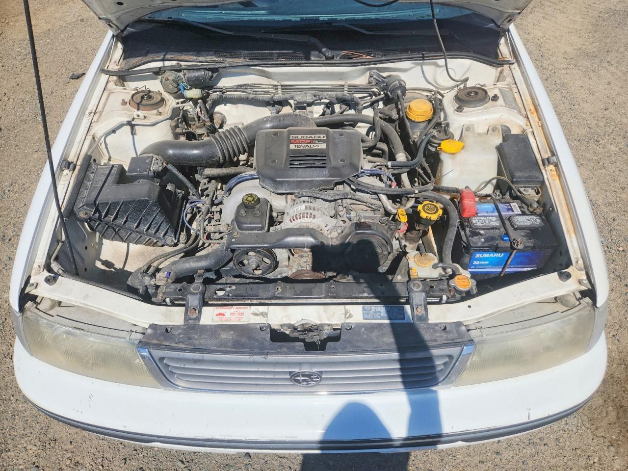 1992 Subaru Legacy L White vin: 4S3BJ632XN6912676