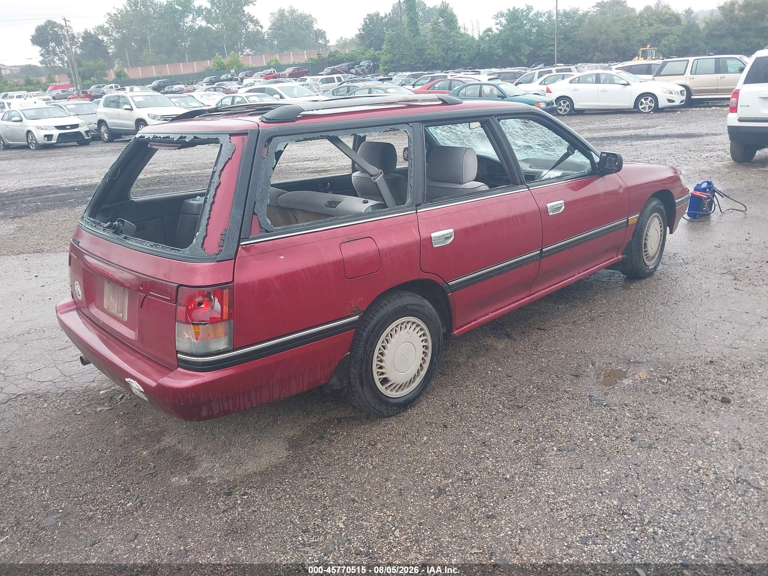 1994 Subaru Legacy L/l Alpine Burgundy vin: 4S3BJ6331R7948460