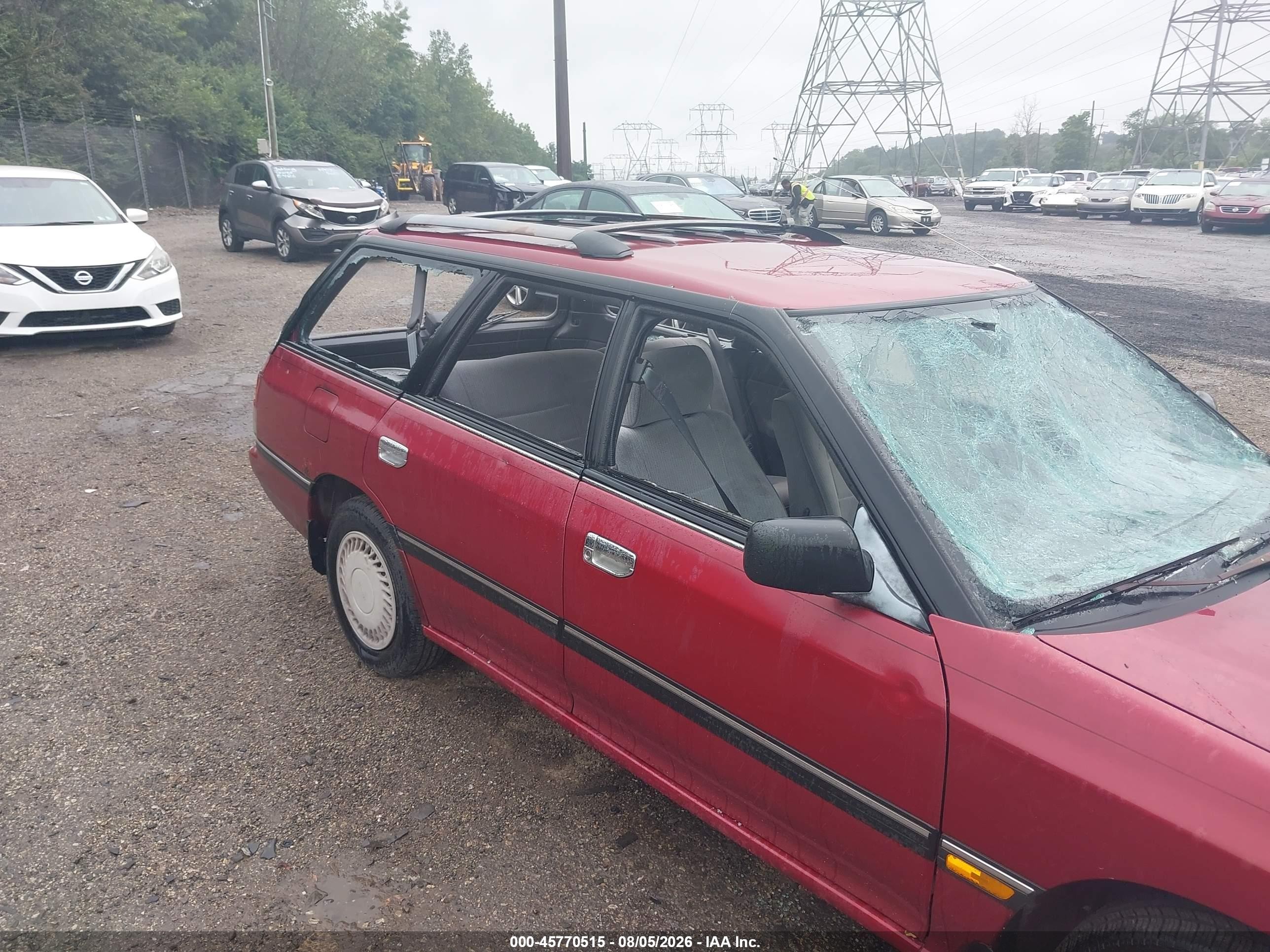 1994 Subaru Legacy L/l Alpine Burgundy vin: 4S3BJ6331R7948460