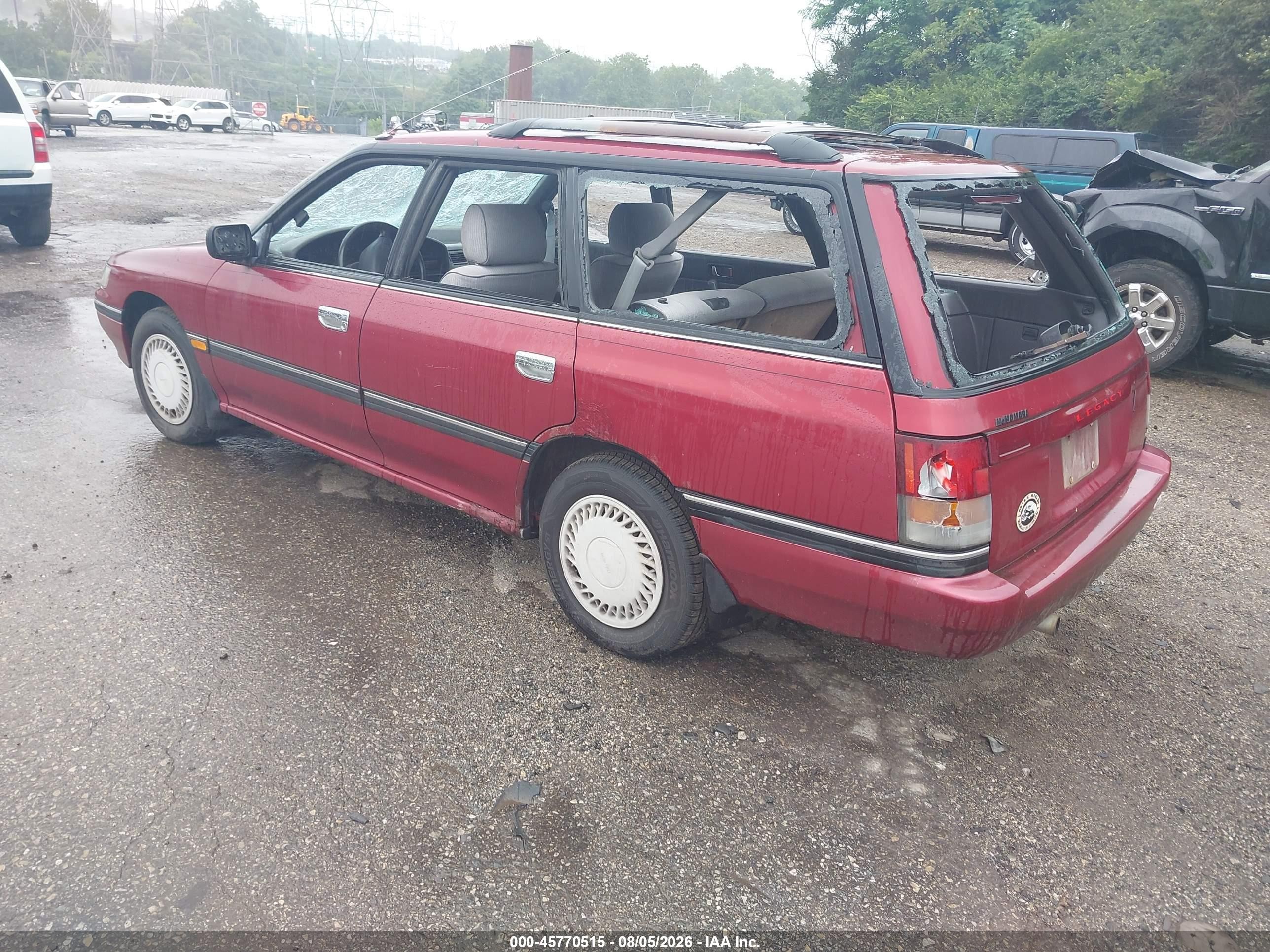 1994 Subaru Legacy L/l Alpine Burgundy vin: 4S3BJ6331R7948460