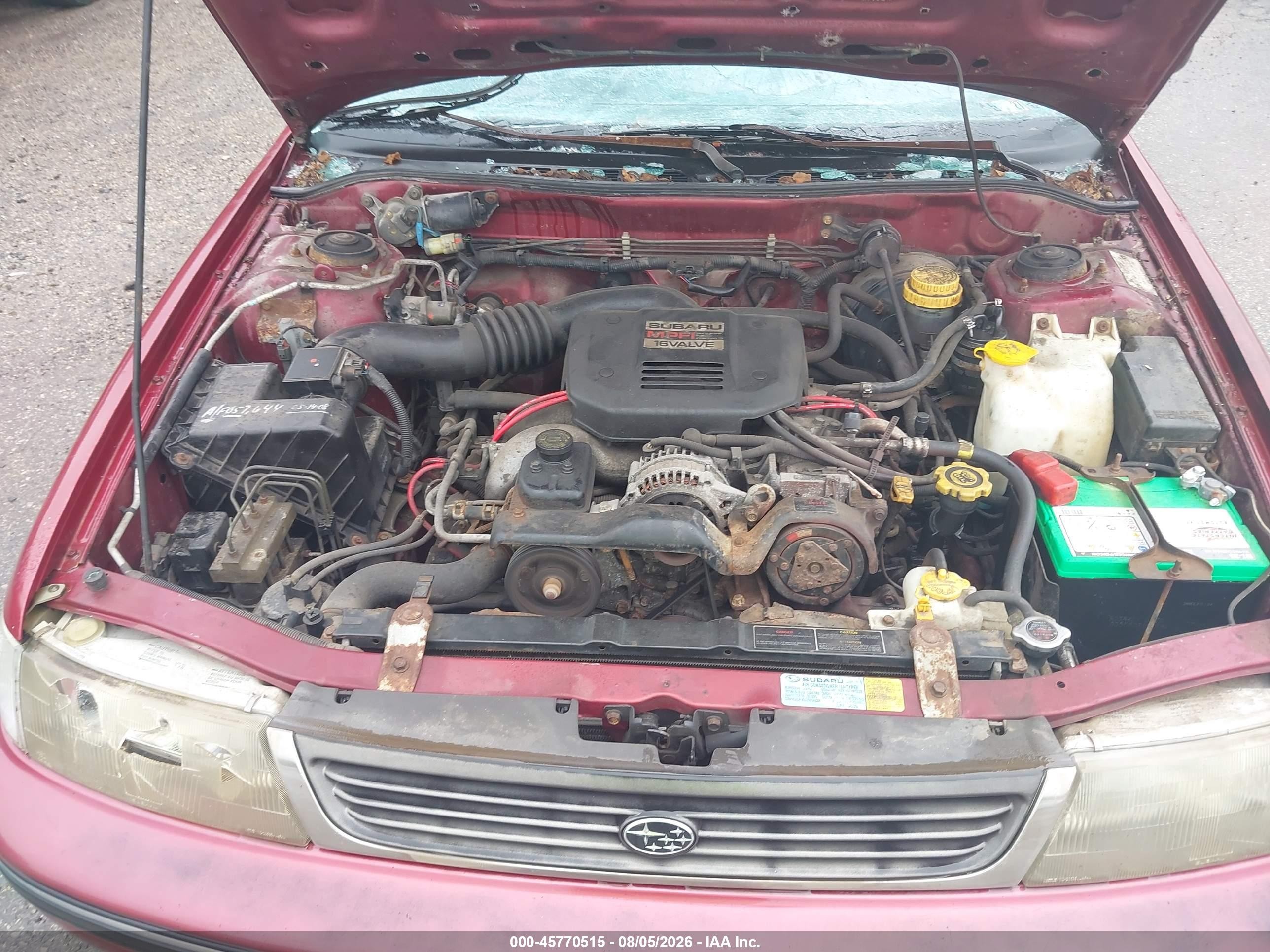 1994 Subaru Legacy L/l Alpine Burgundy vin: 4S3BJ6331R7948460