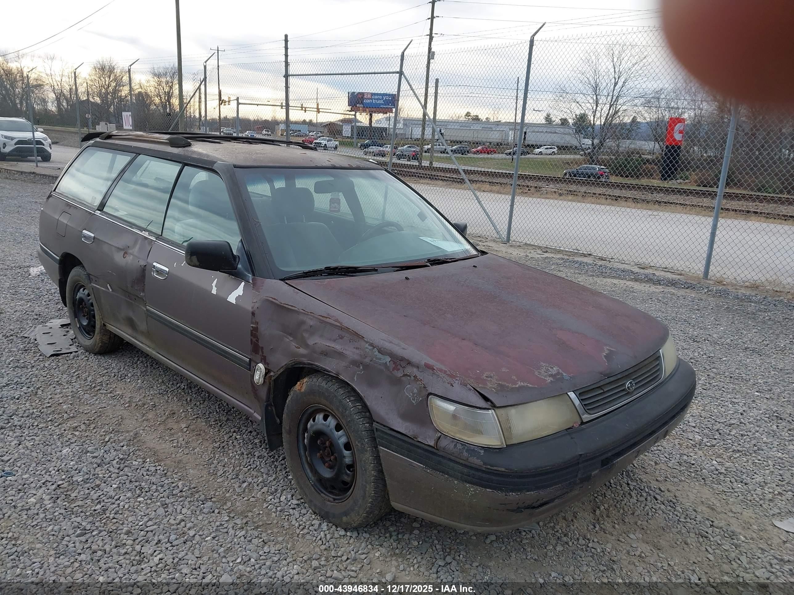 1993 Subaru Legacy L Brown vin: 4S3BJ6338P7958951