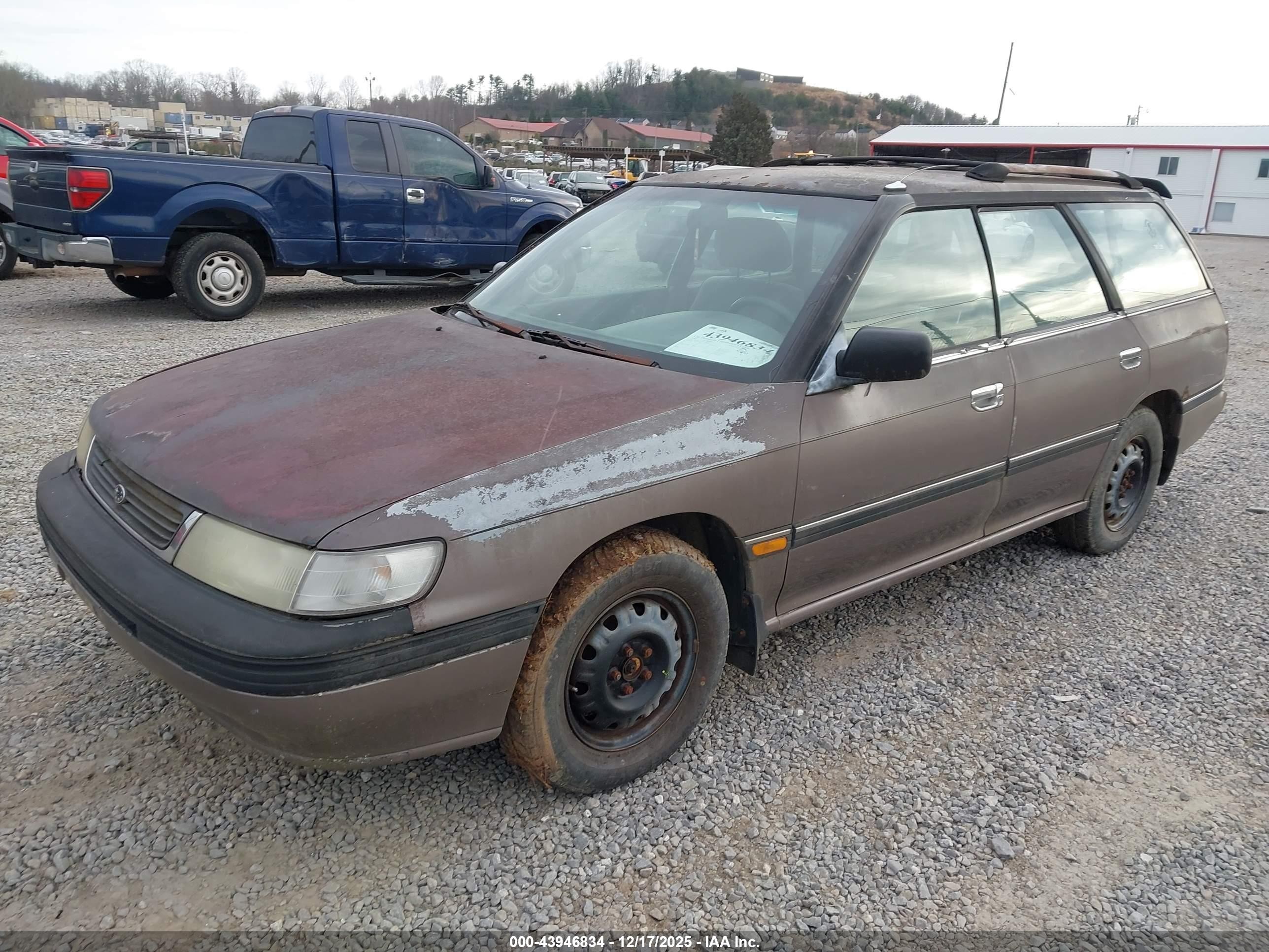 1993 Subaru Legacy L Brown vin: 4S3BJ6338P7958951