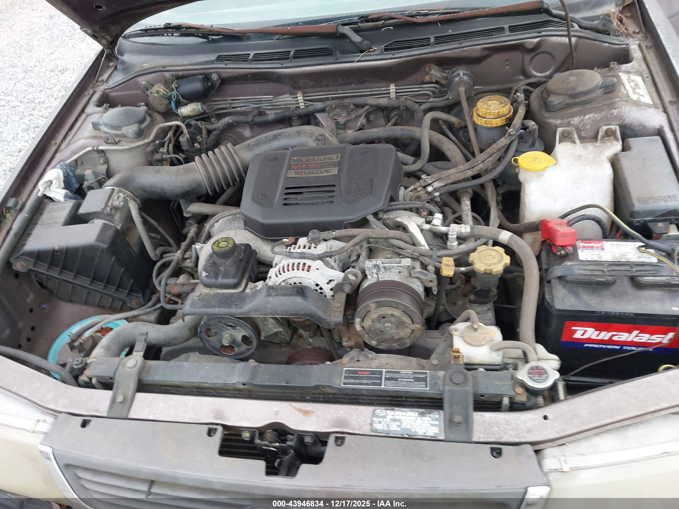 1993 Subaru Legacy L Brown vin: 4S3BJ6338P7958951