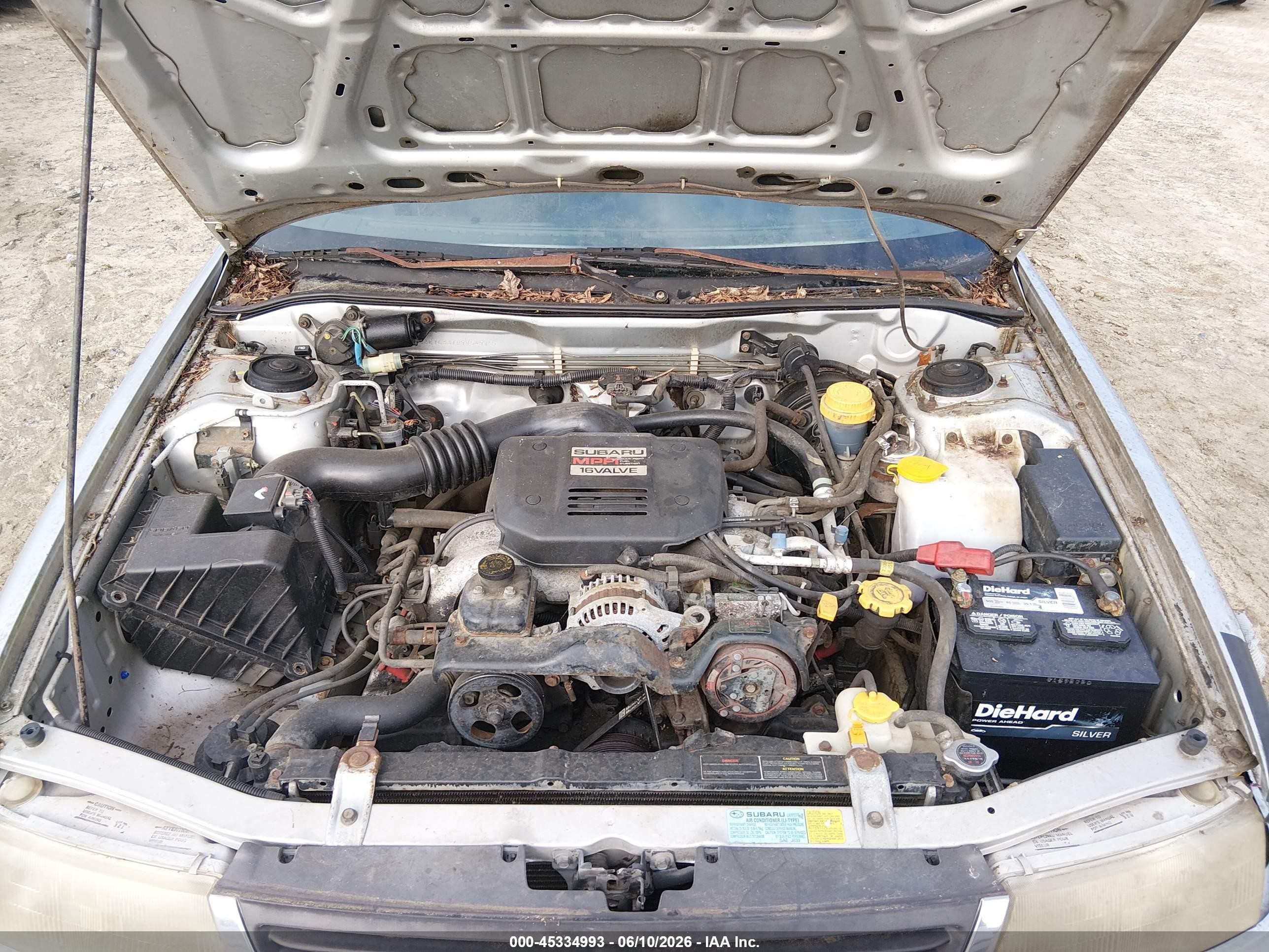 1994 Subaru Legacy L/l Alpine Silver vin: 4S3BJ633XR7954712