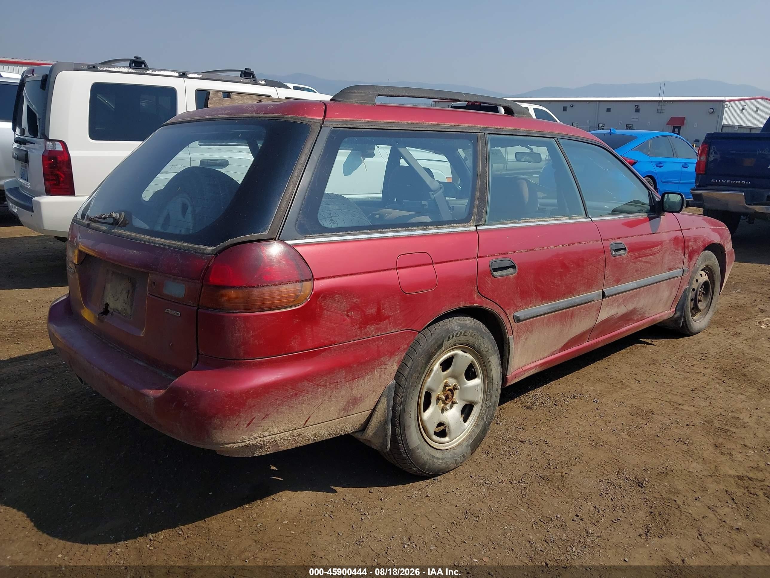 1996 Subaru Legacy Brighton Red vin: 4S3BK4258T6312409