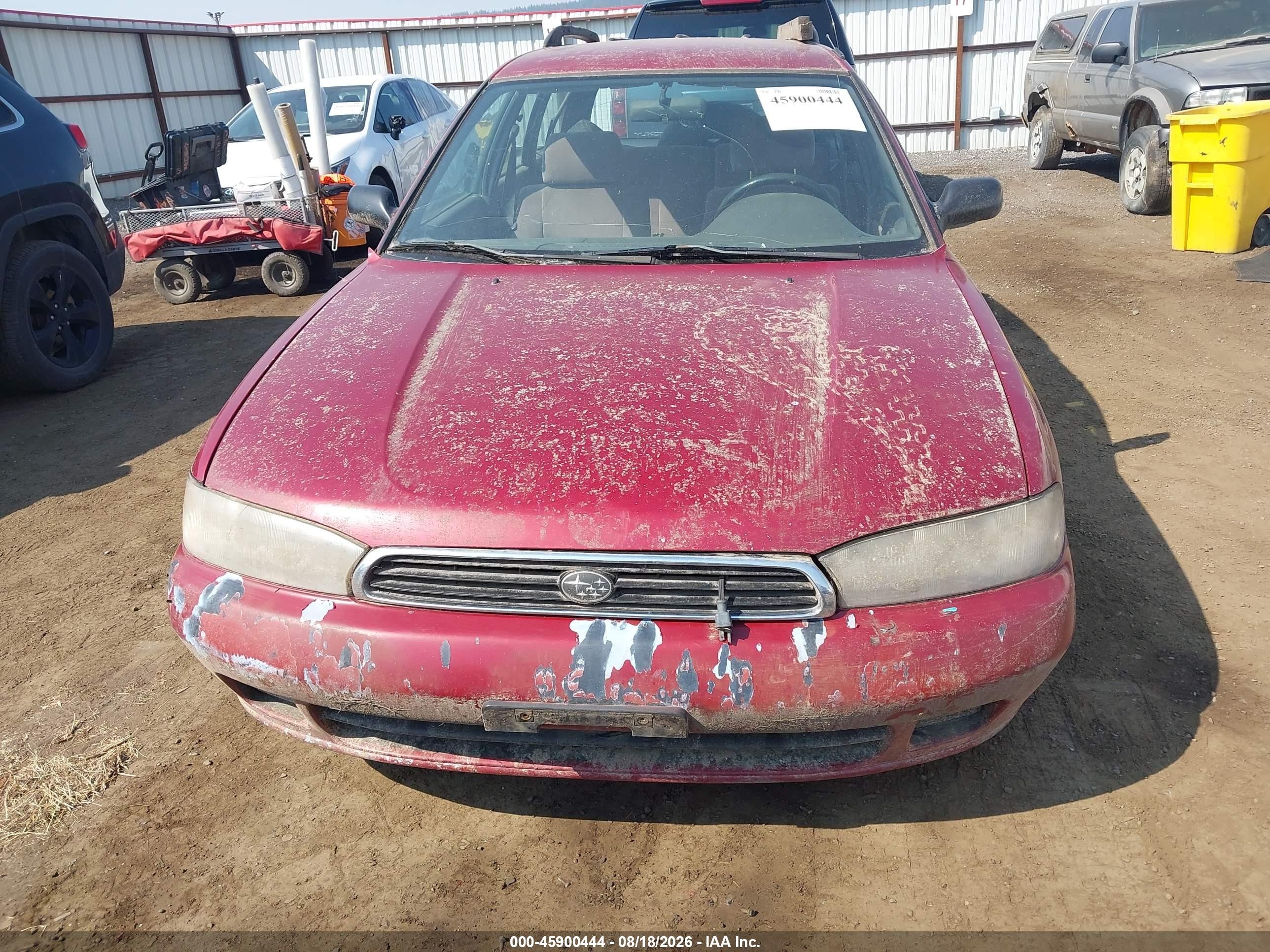 1996 Subaru Legacy Brighton Red vin: 4S3BK4258T6312409