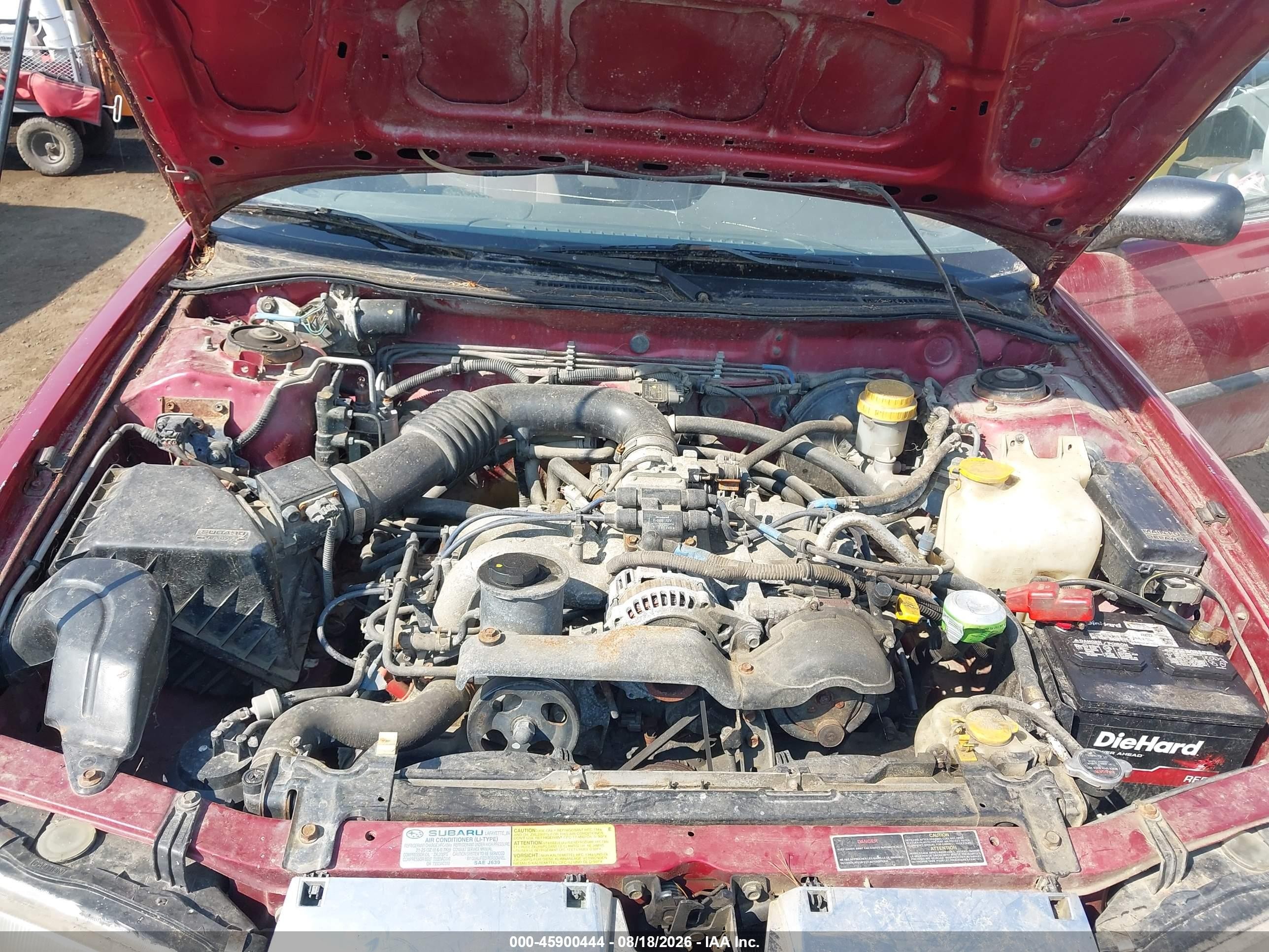1996 Subaru Legacy Brighton Red vin: 4S3BK4258T6312409