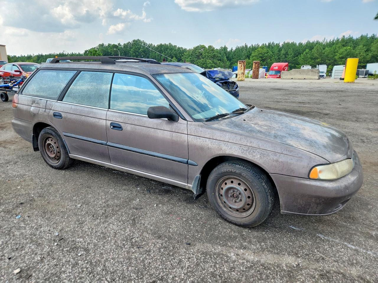 1996 Subaru Legacy L Gray vin: 4S3BK4350T7308959