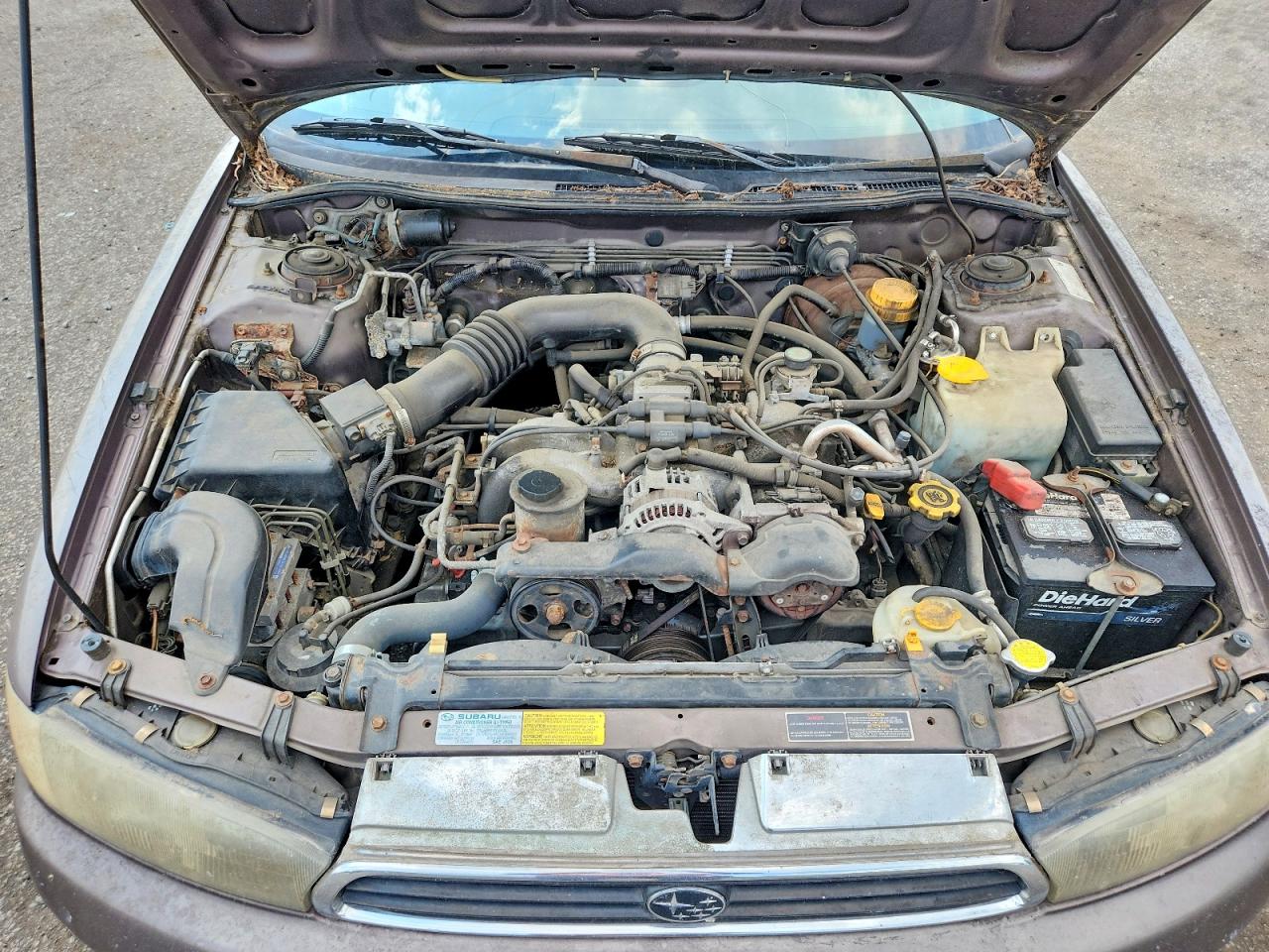1996 Subaru Legacy L Gray vin: 4S3BK4350T7308959