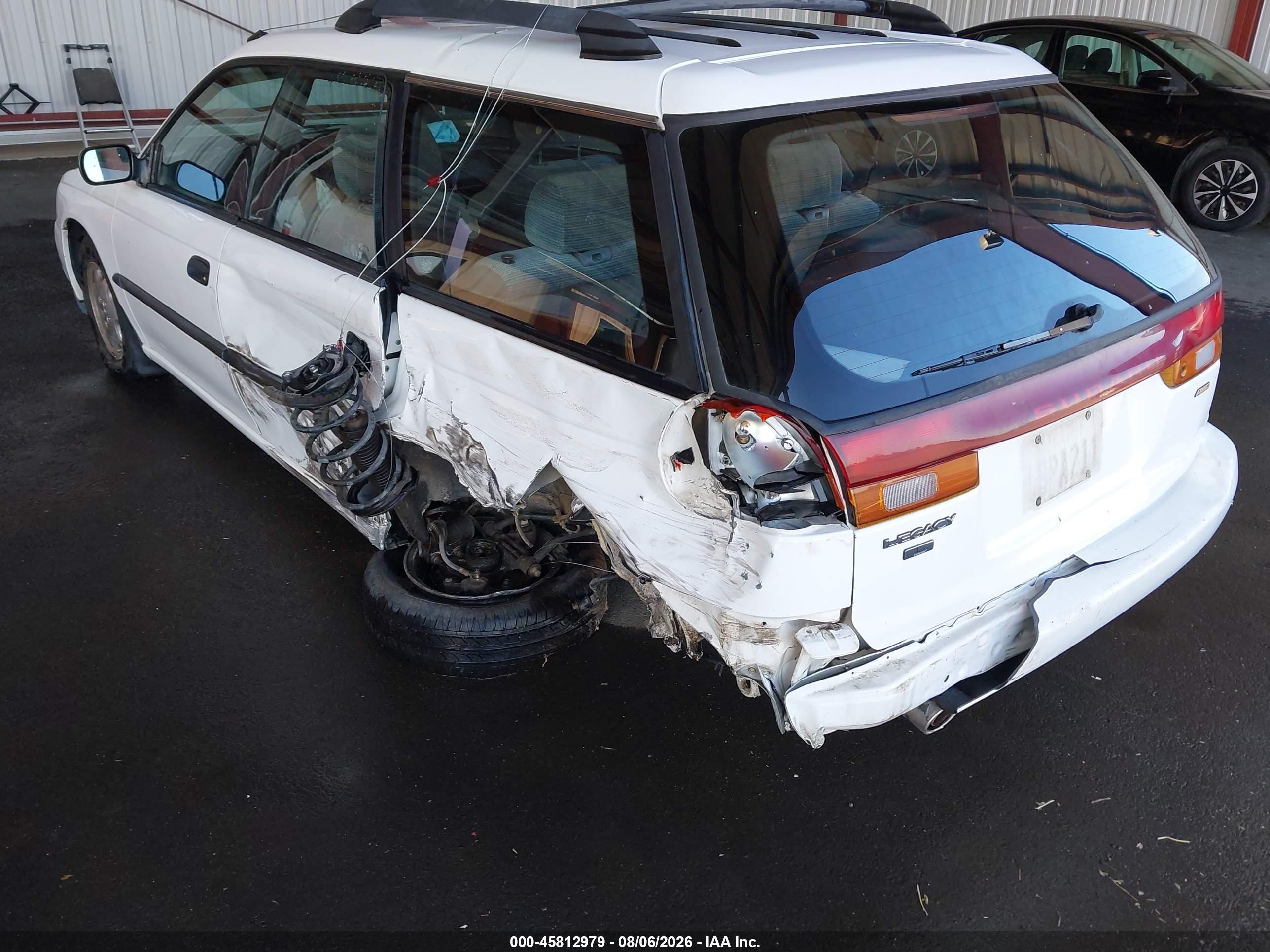 1998 Subaru Legacy L/right Hand Postal Drive White vin: 4S3BK4350W7315320
