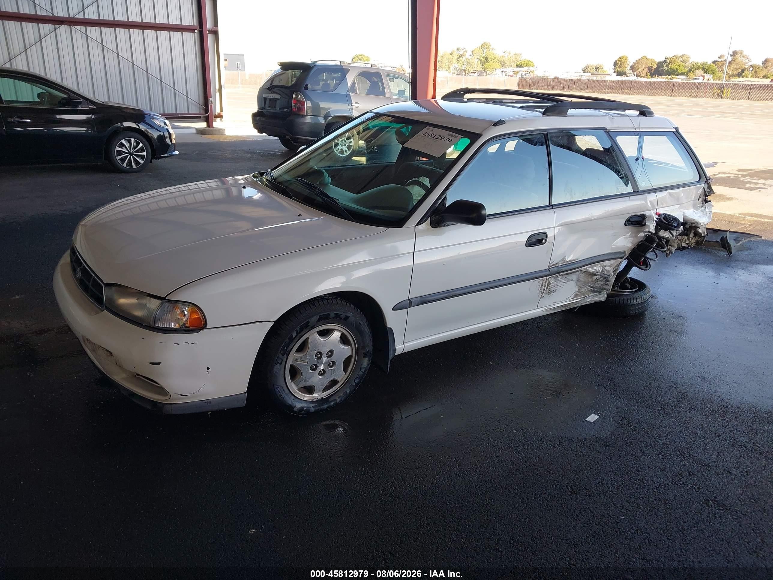 1998 Subaru Legacy L/right Hand Postal Drive White vin: 4S3BK4350W7315320