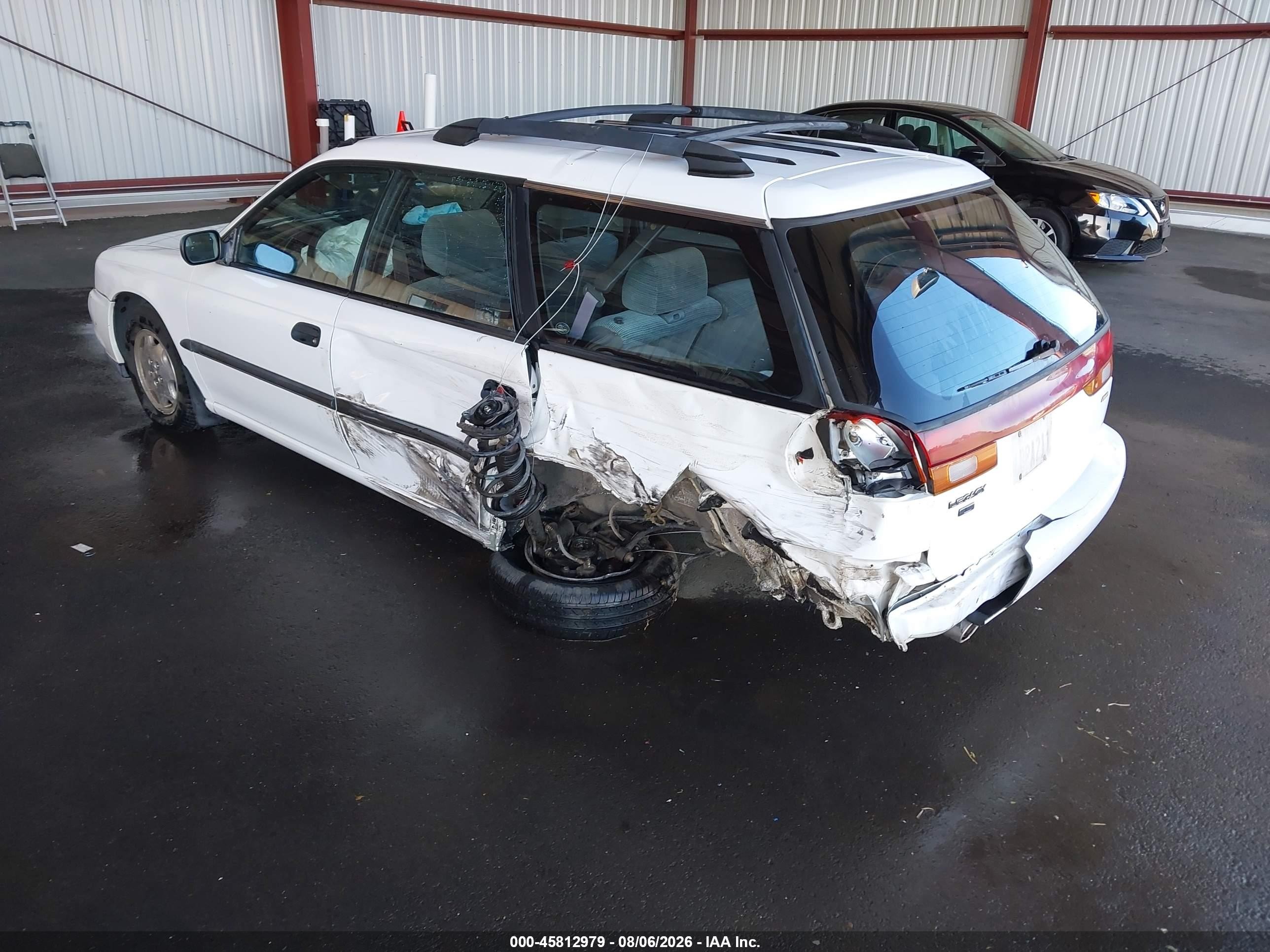 1998 Subaru Legacy L/right Hand Postal Drive White vin: 4S3BK4350W7315320