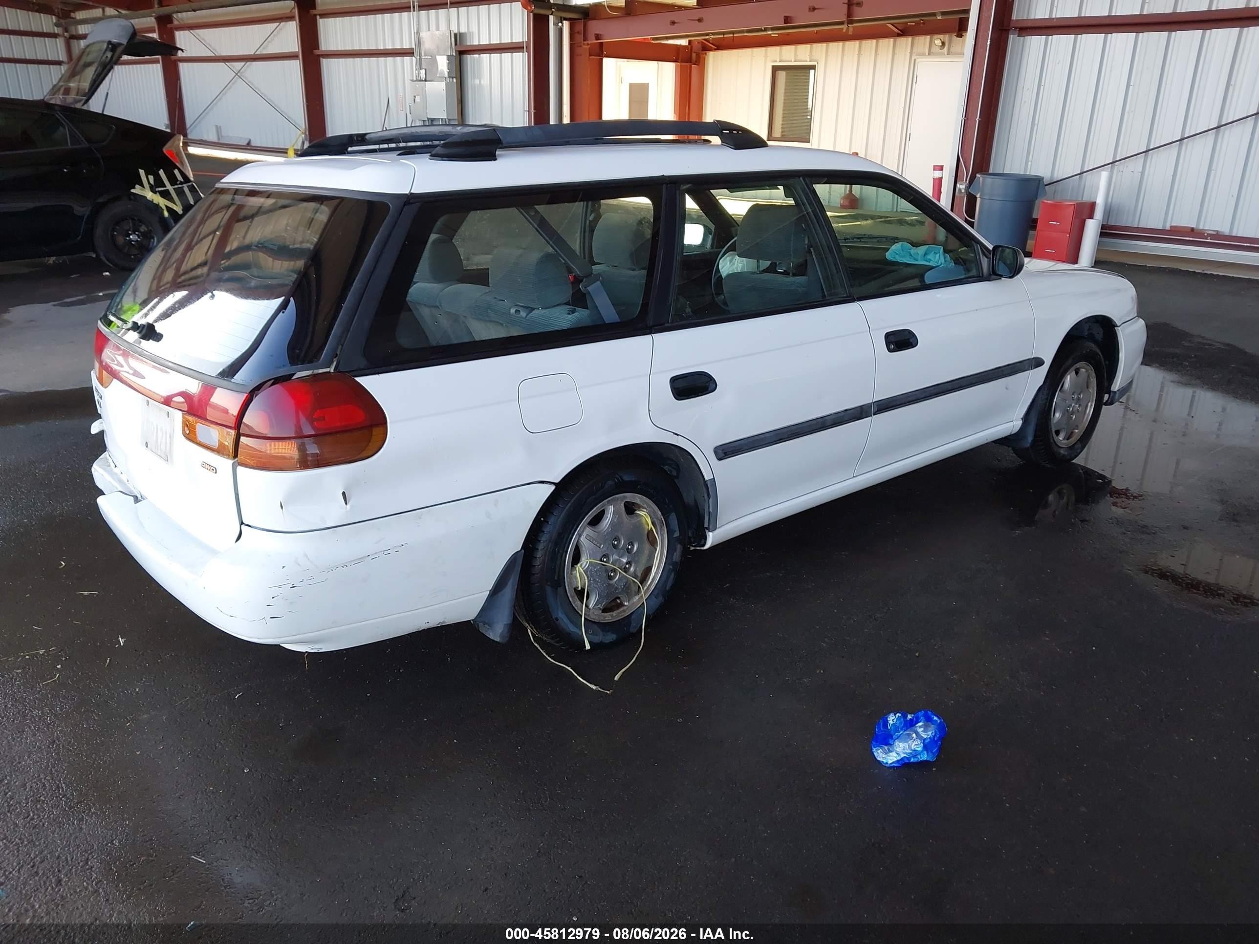 1998 Subaru Legacy L/right Hand Postal Drive White vin: 4S3BK4350W7315320