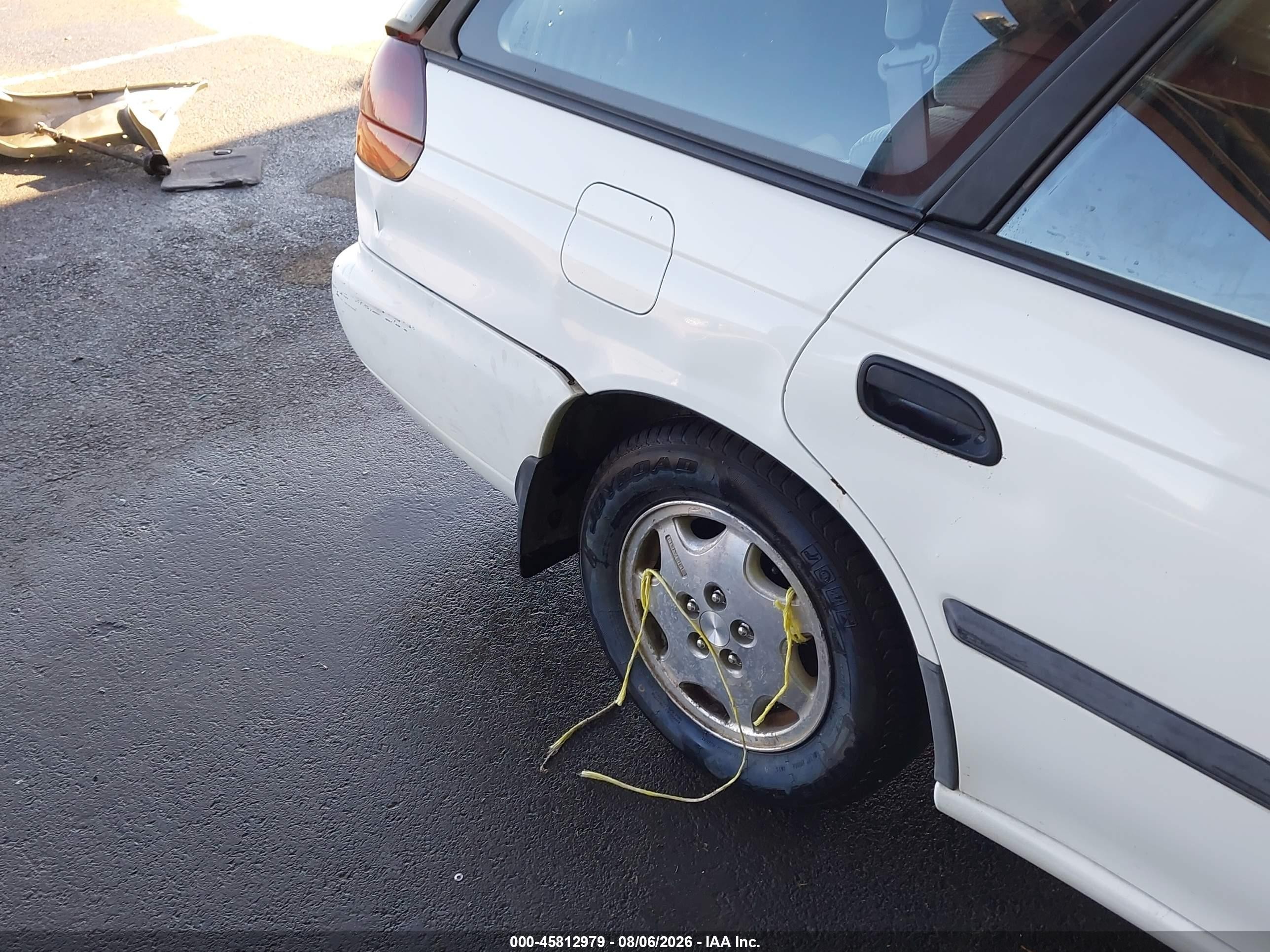 1998 Subaru Legacy L/right Hand Postal Drive White vin: 4S3BK4350W7315320